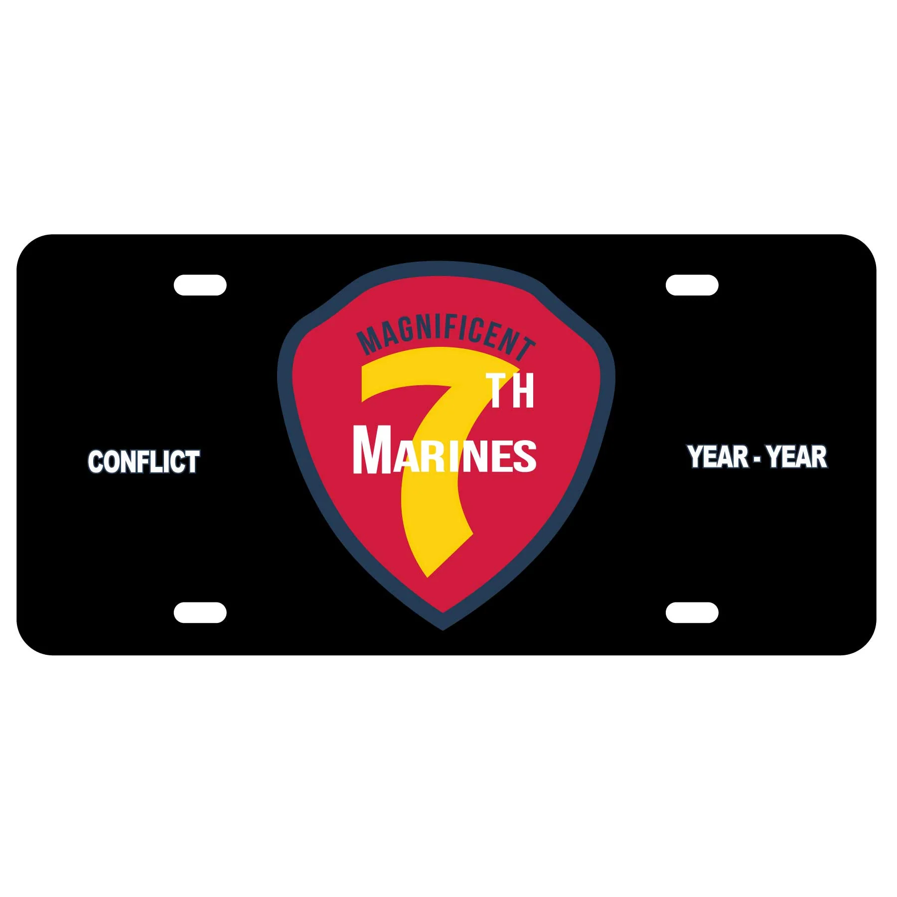 7th Marines Regimental License Plate - Image 2