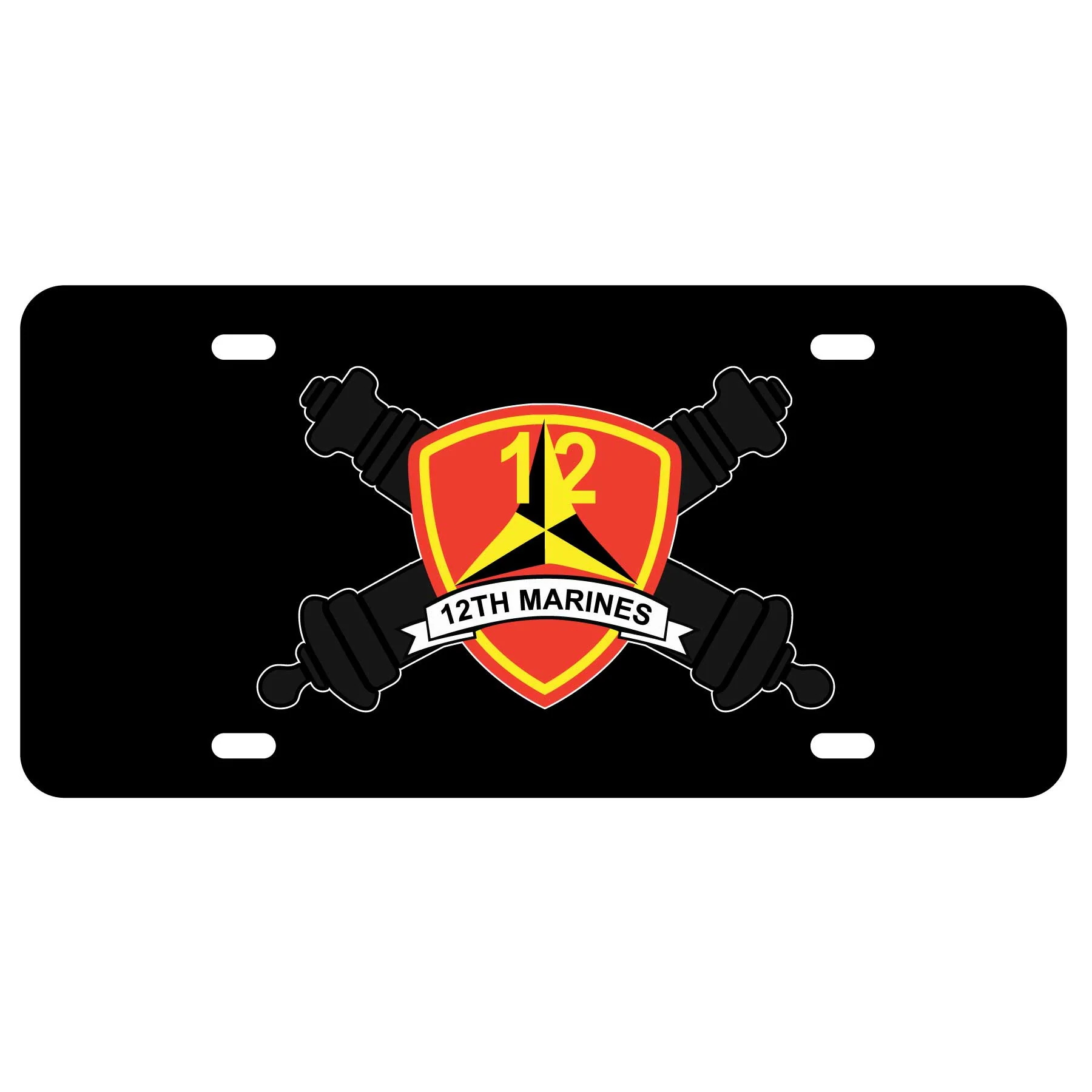12th Marines Regimental License Plate