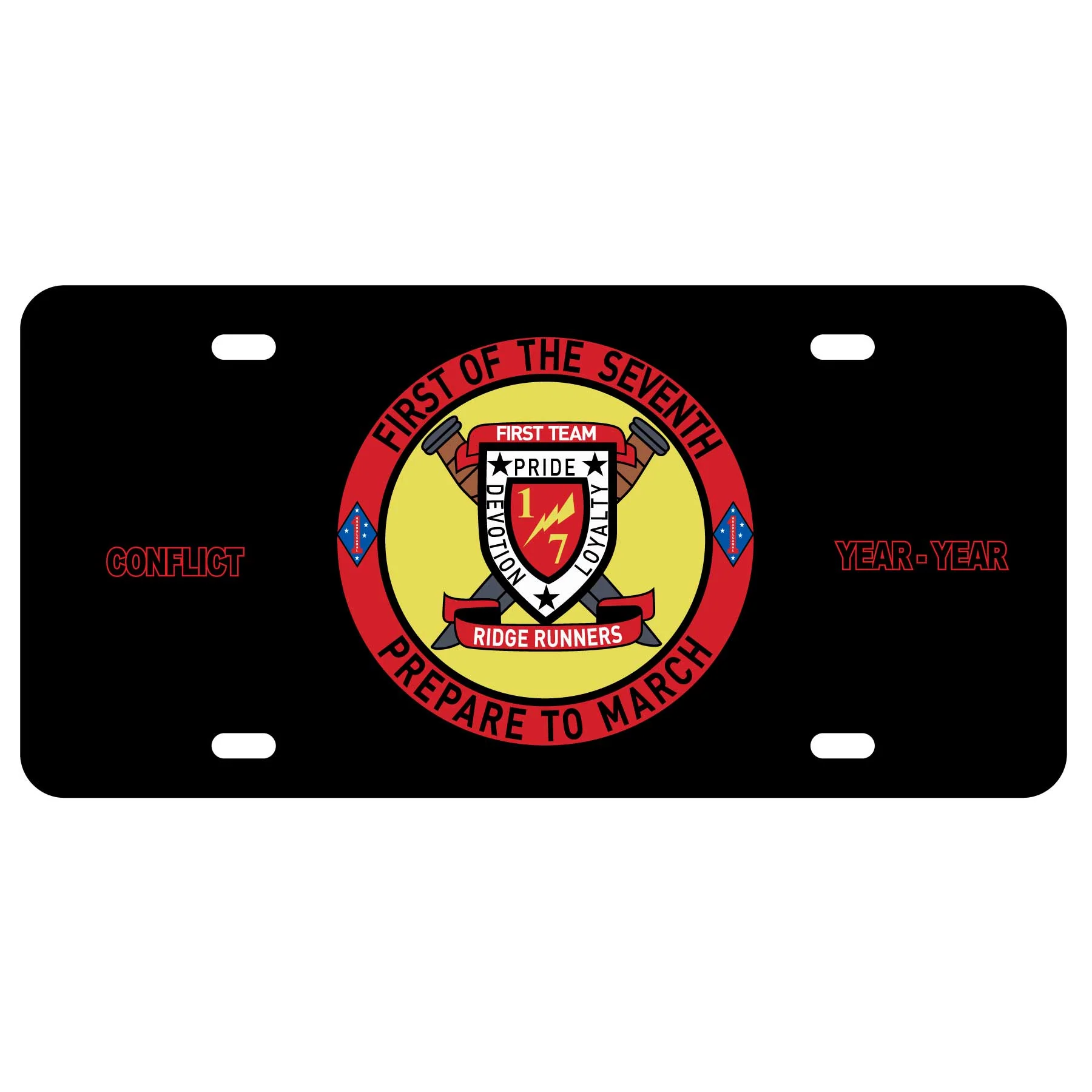 1/7 First of the Seventh License Plate - Image 2