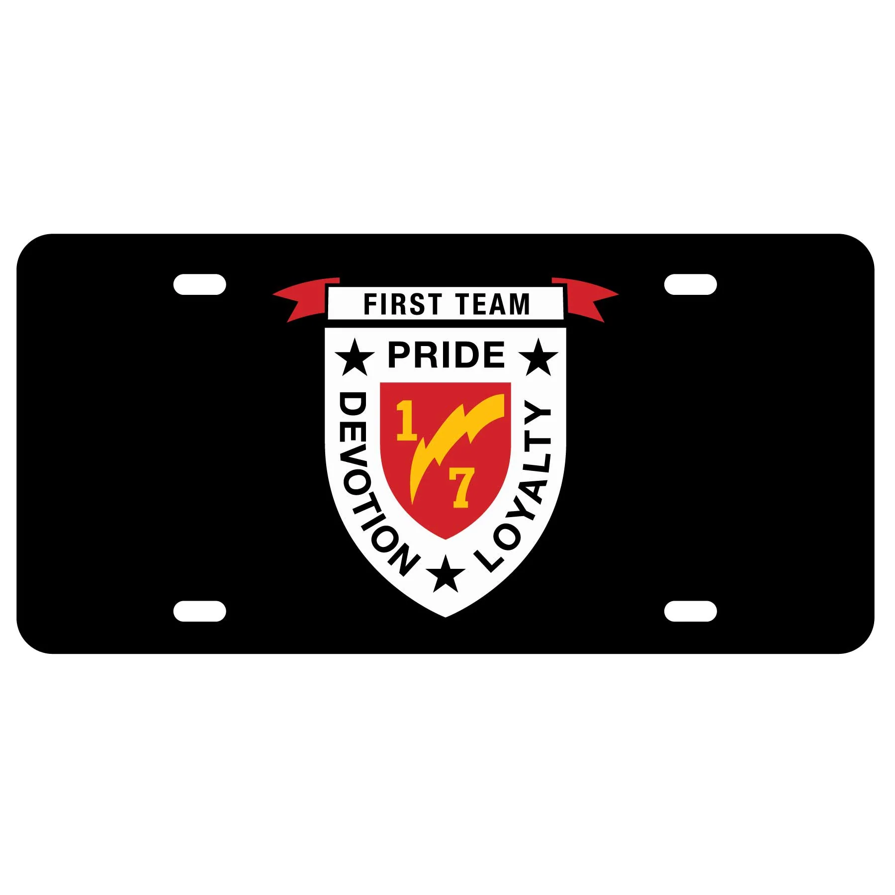 1st Battalion 7th Marines License Plate