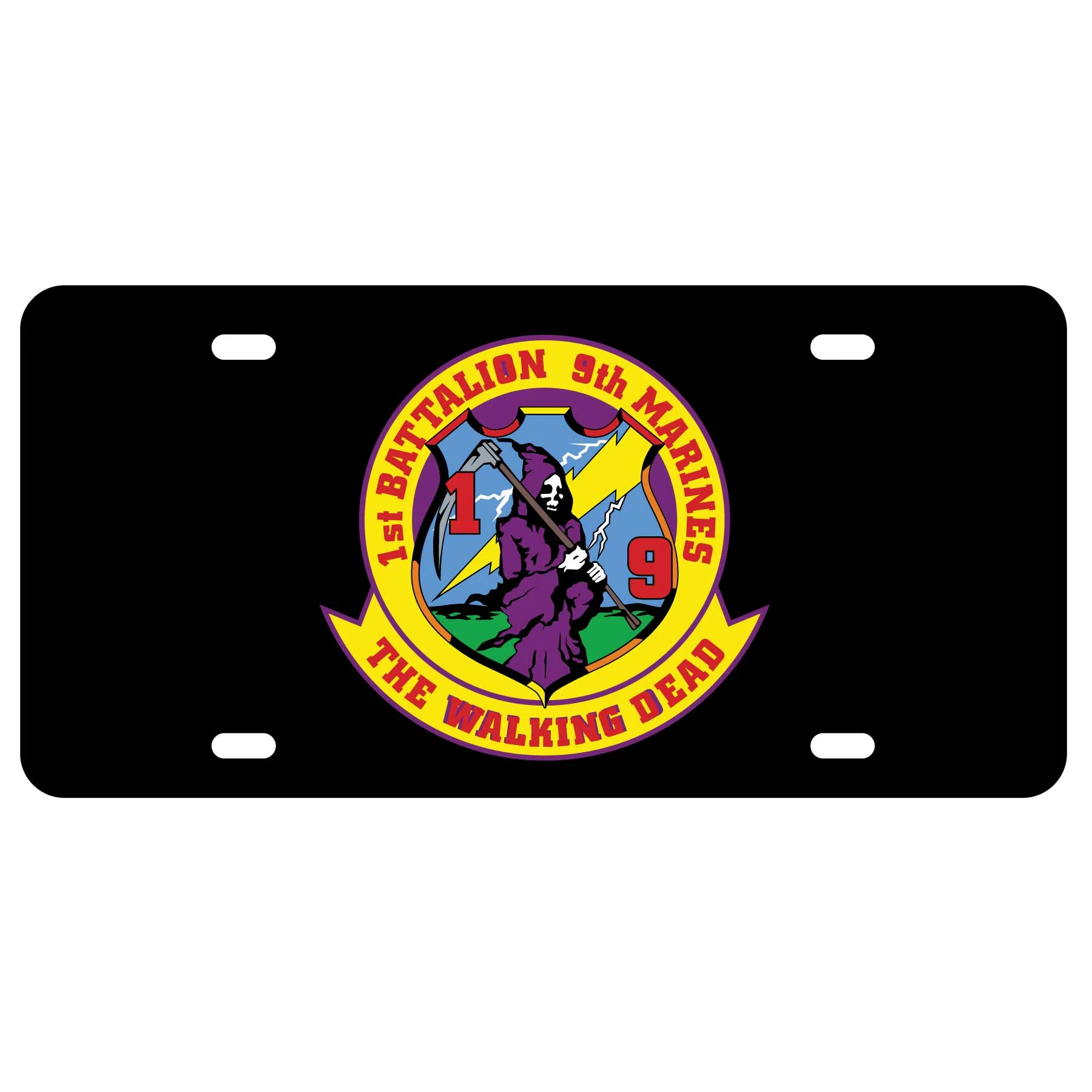 1st Battalion 9th Marines License Plate
