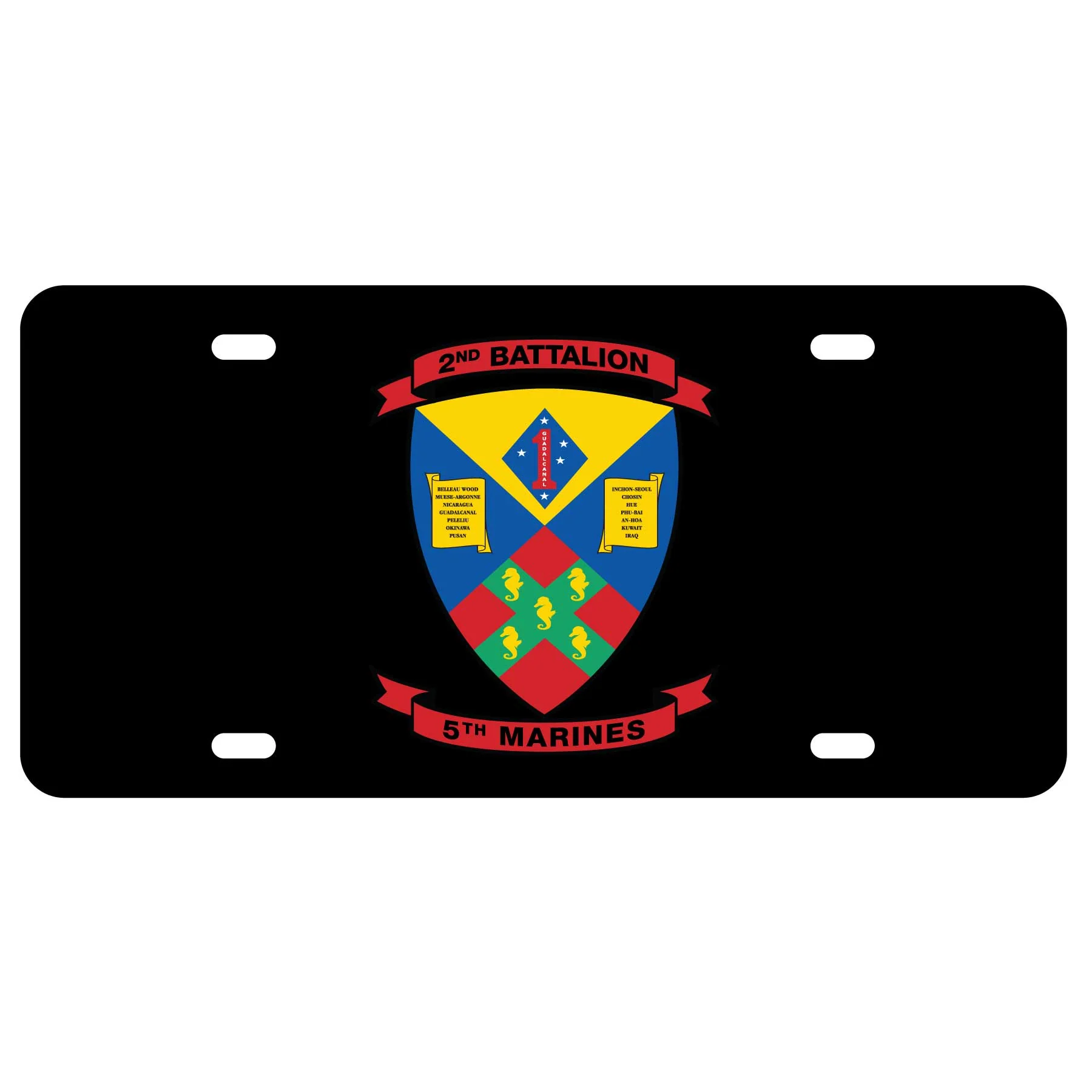 2nd Battalion 5th Marines License Plate