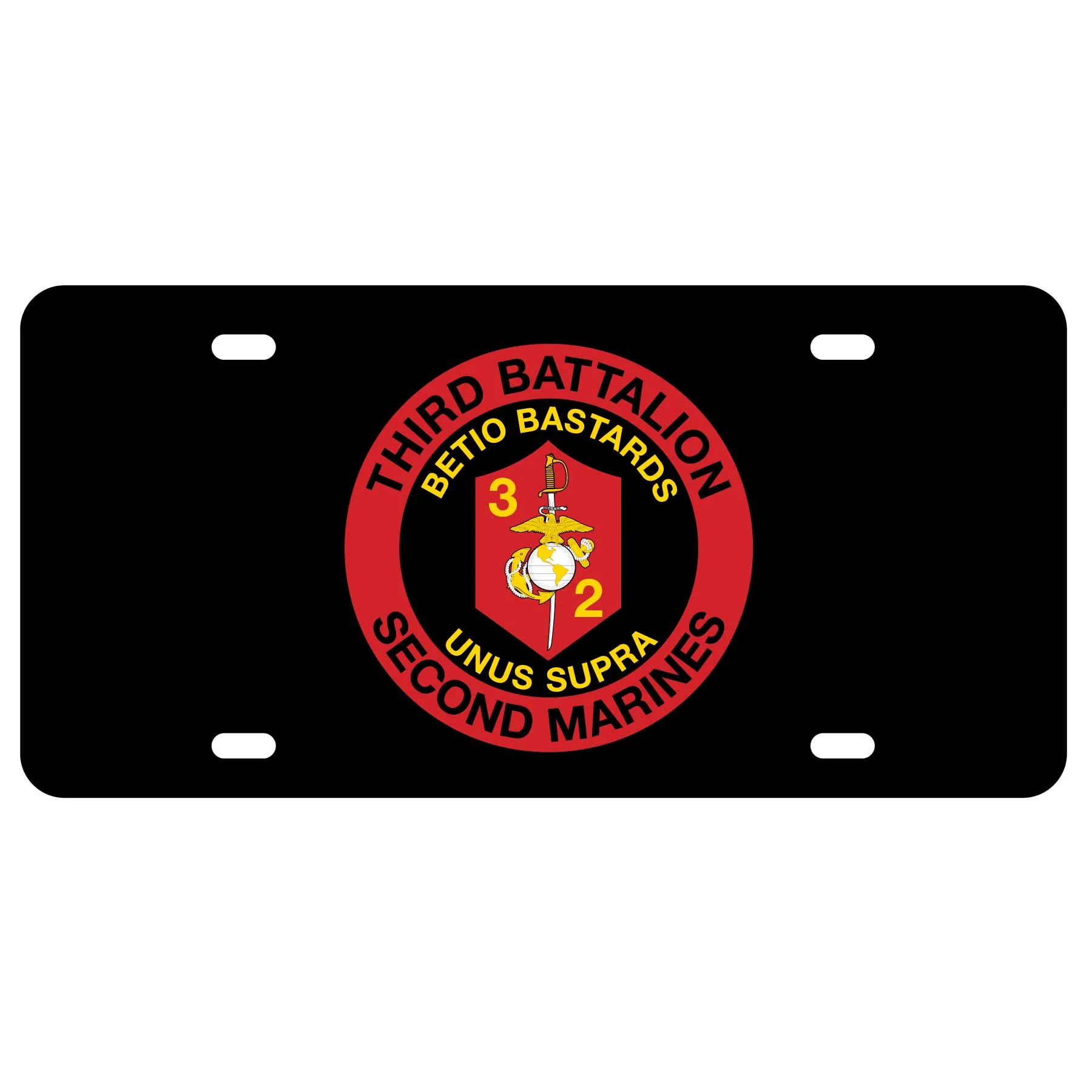3rd Battalion 2nd Marines License Plate