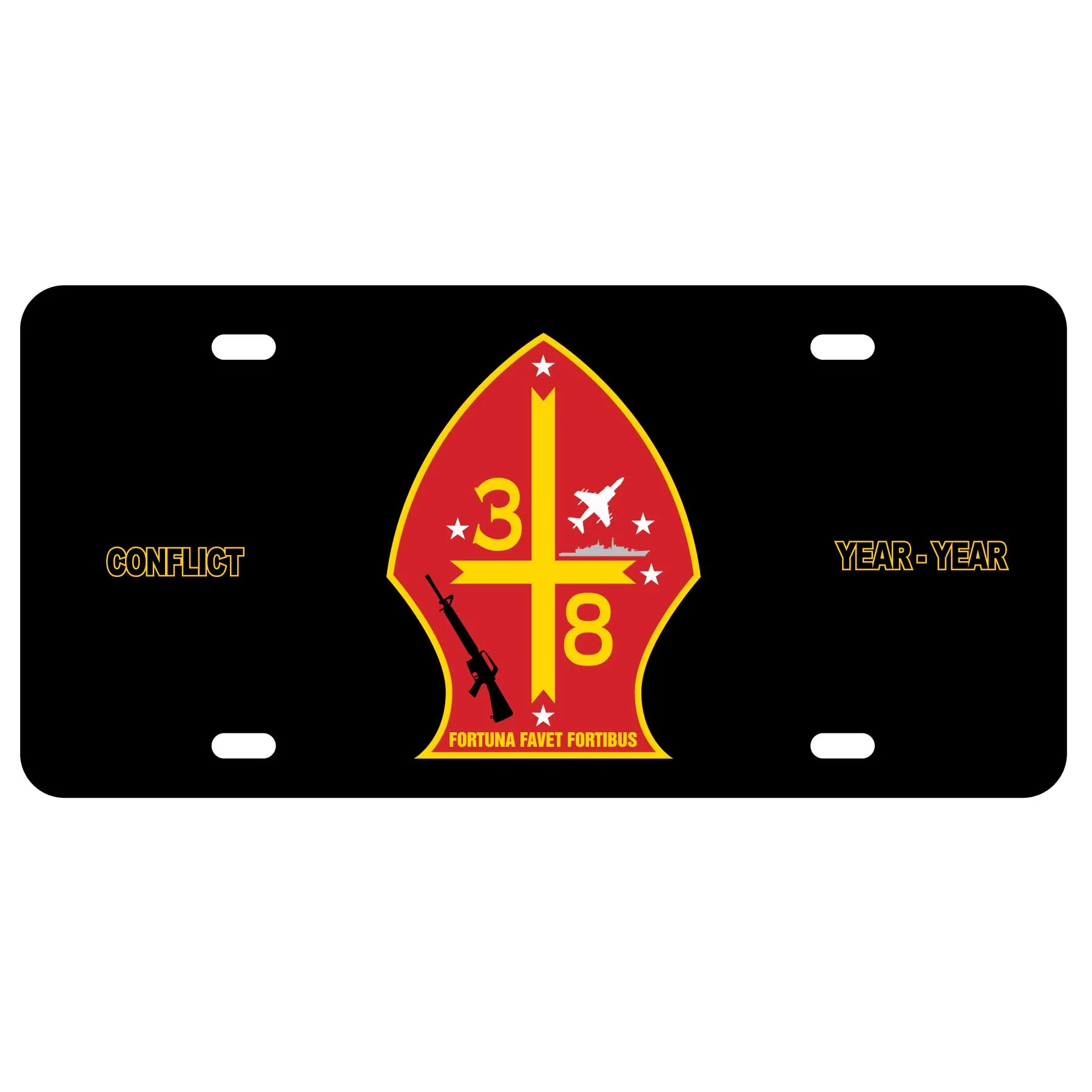 3rd Battalion 8th Marines License Plate - Image 2