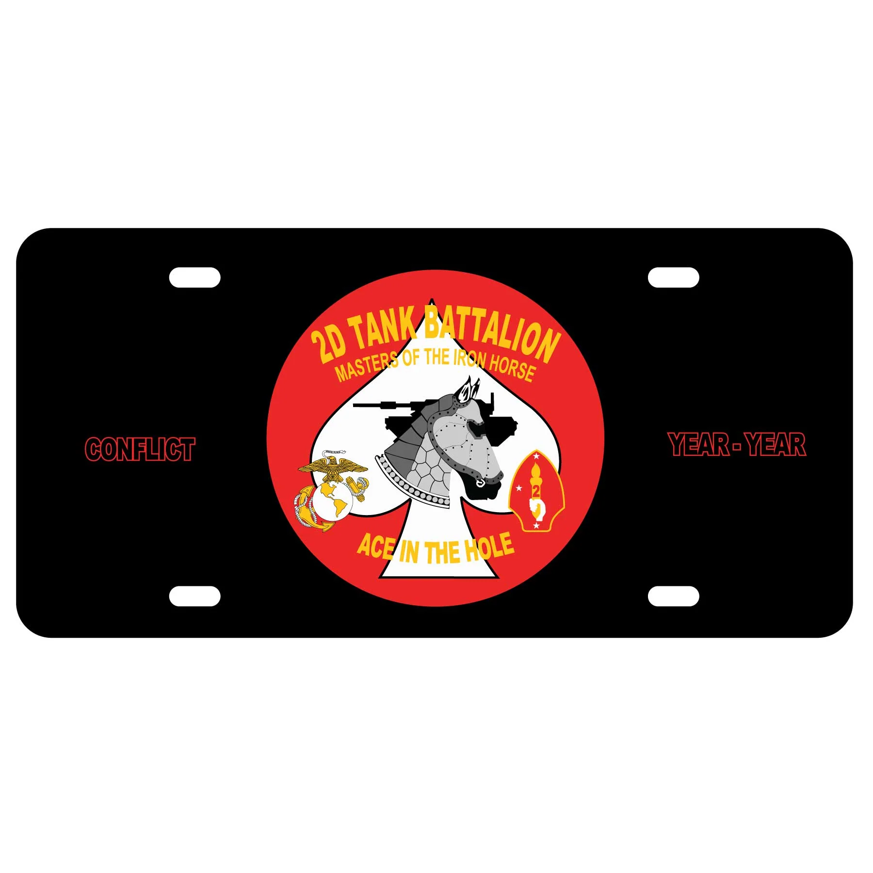 2nd Tank Battalion License Plate - Image 2