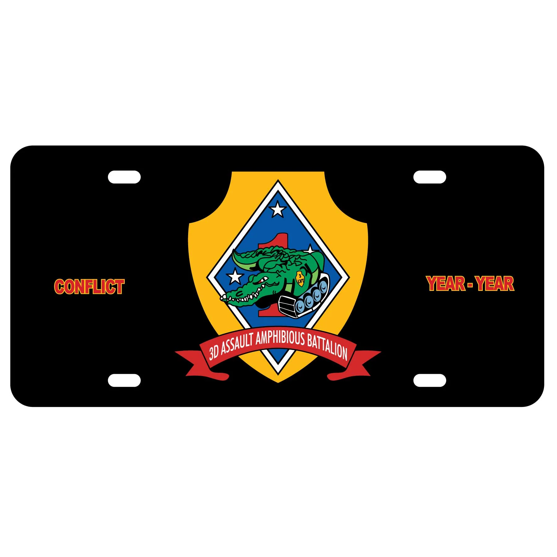 3rd Amphibious Assault Battalion License Plate - Image 2