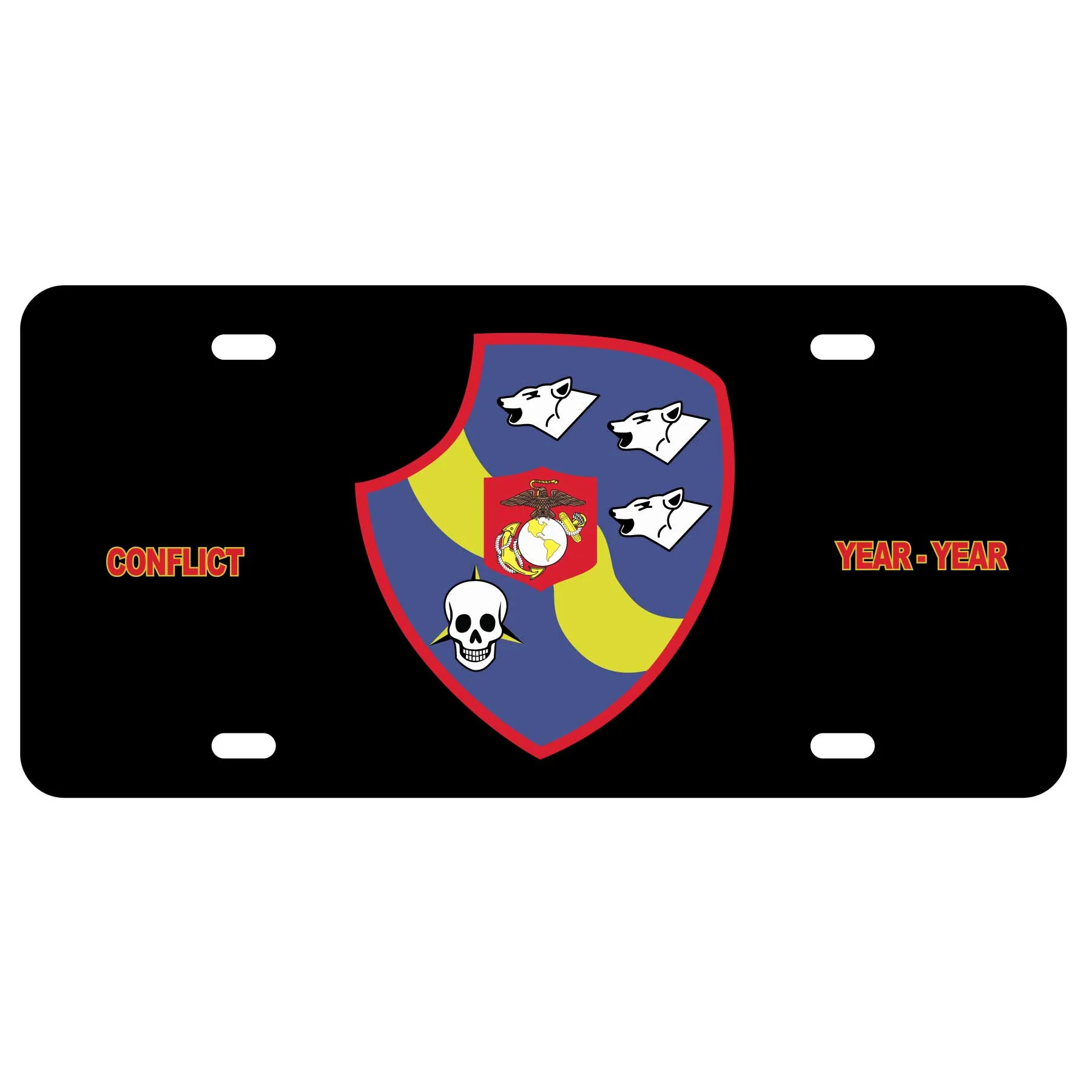 3rd Light Armored Recon Battalion License Plate - Image 2