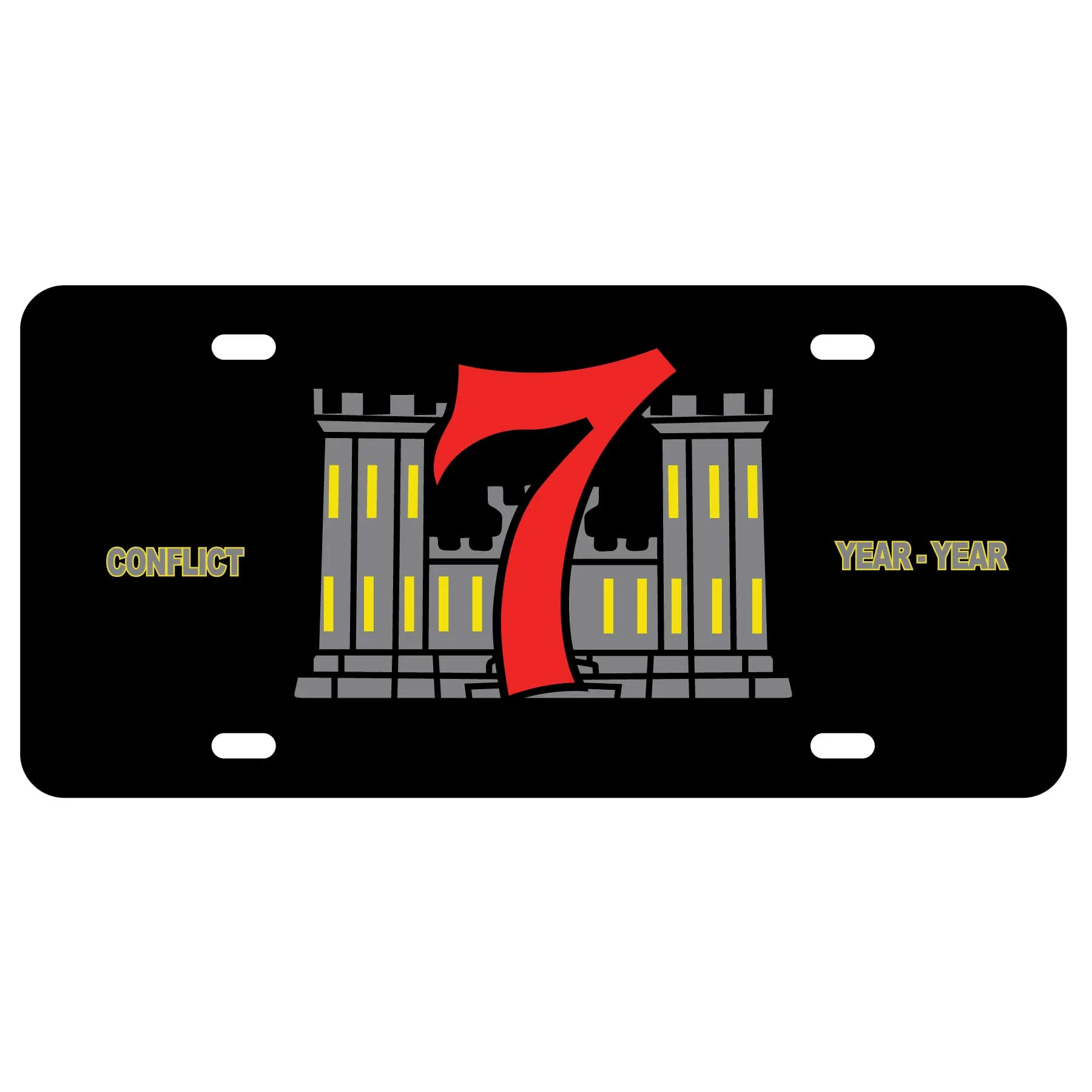 7th Engineers Battalion License Plate - Image 2