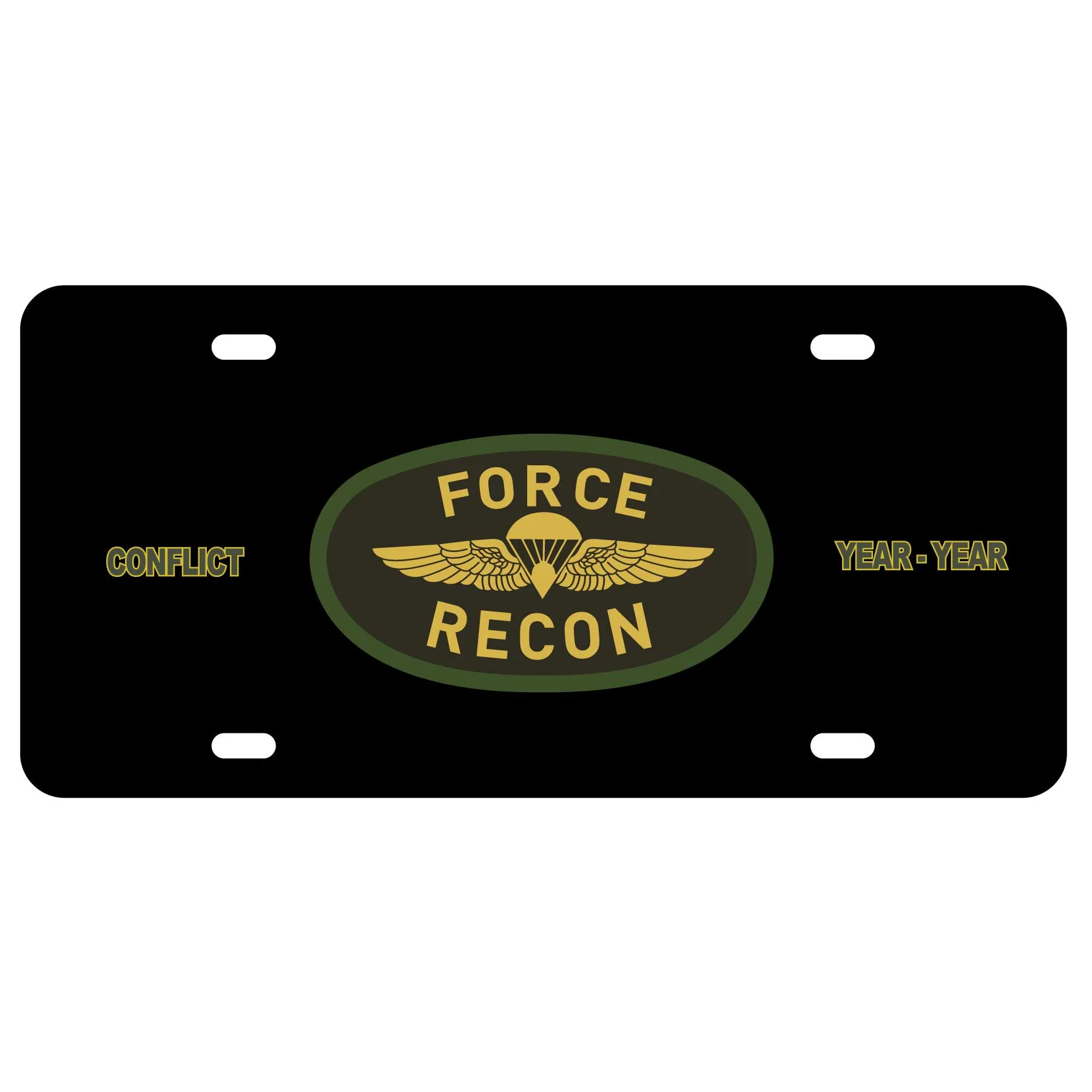 Force Recon License Plate - Image 2