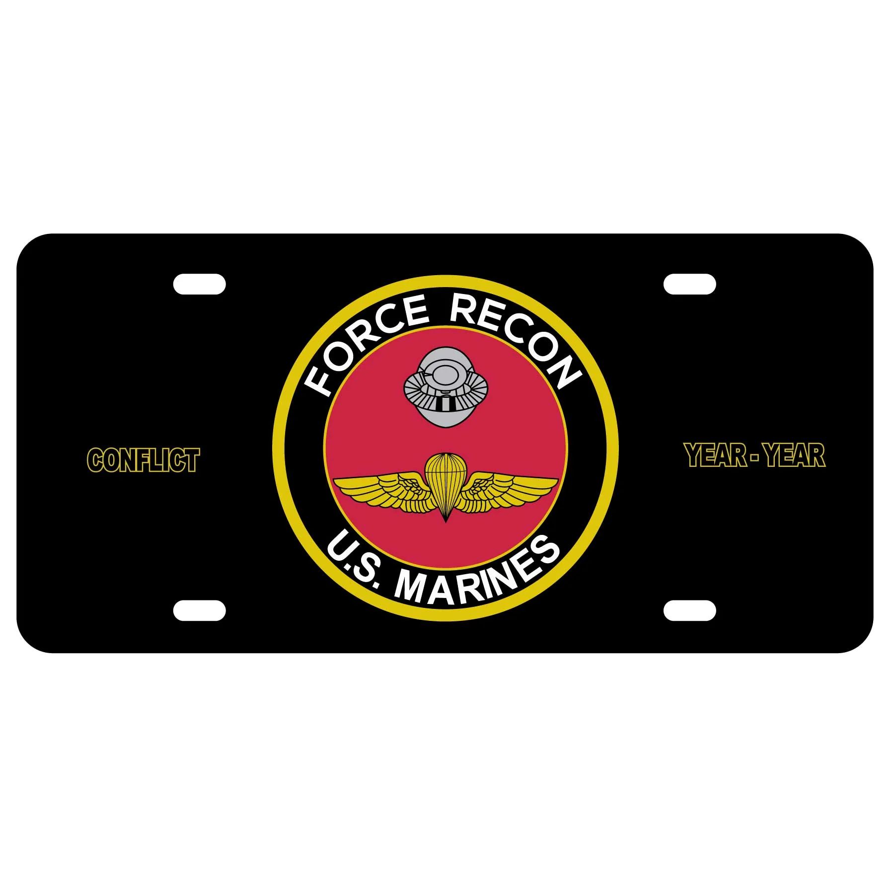 Force Recon US Marines License Plate - Image 2