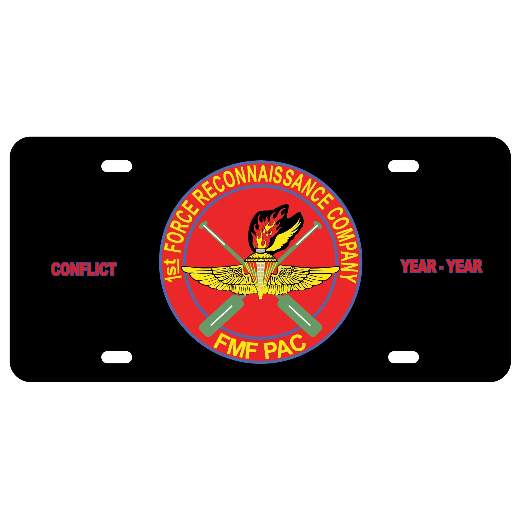 1st Force Recon FMF PAC License Plate - Image 2
