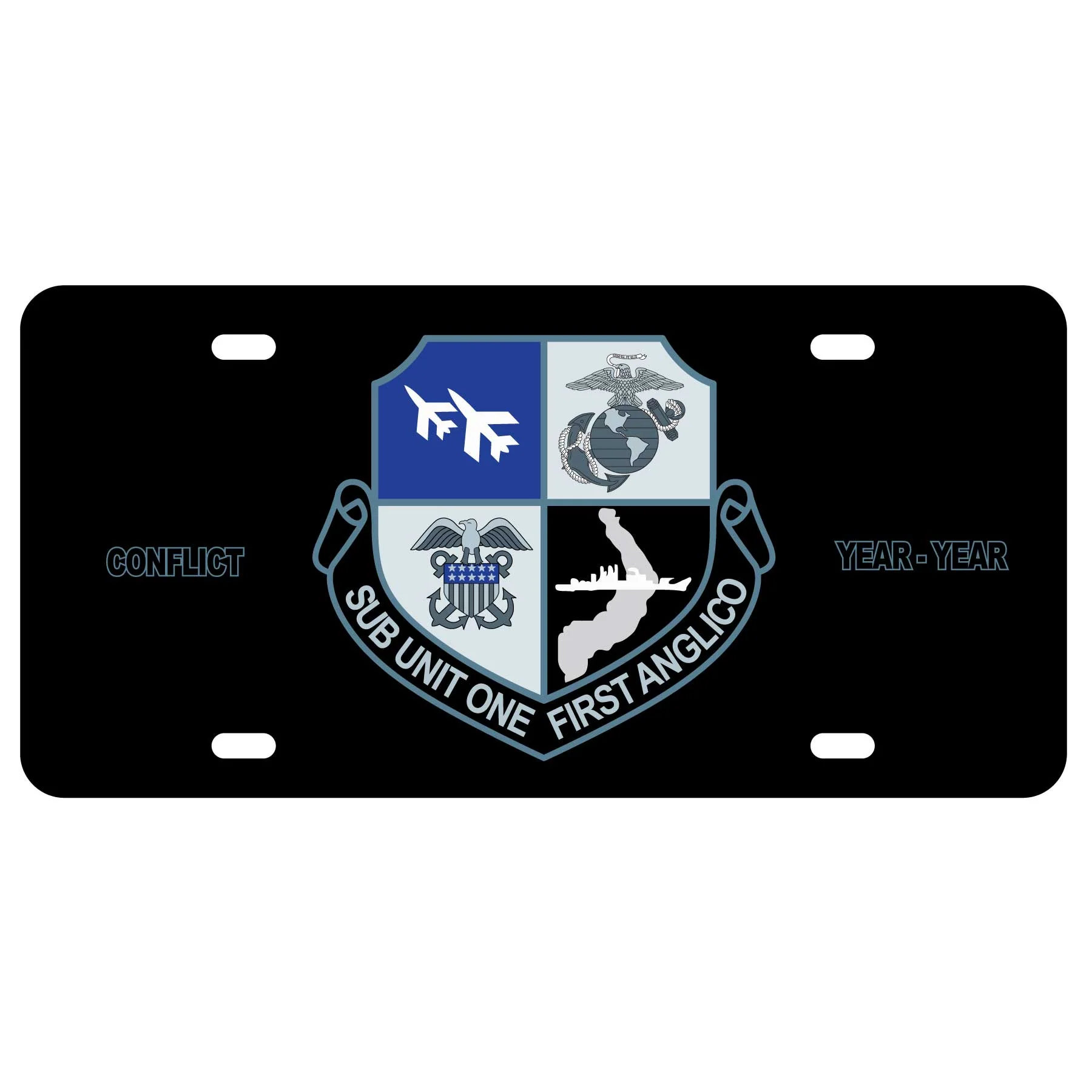 SU-1 1st Anglico License Plate - Image 2
