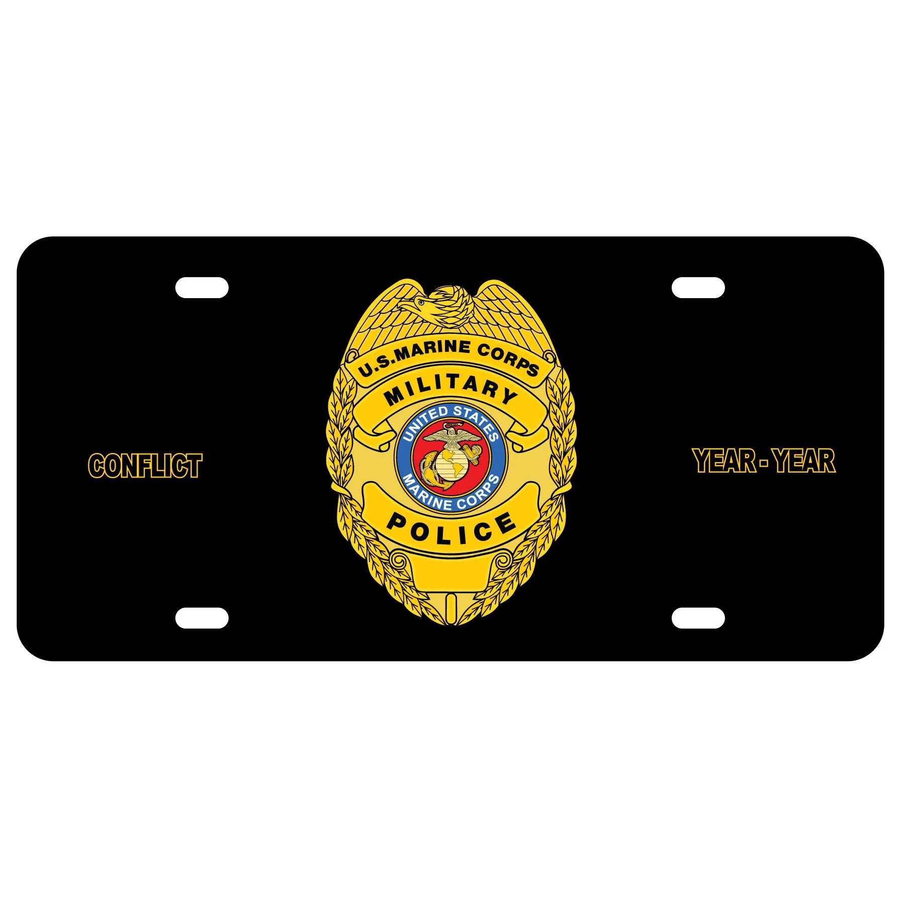 Military Police Badge License Plate - Image 2