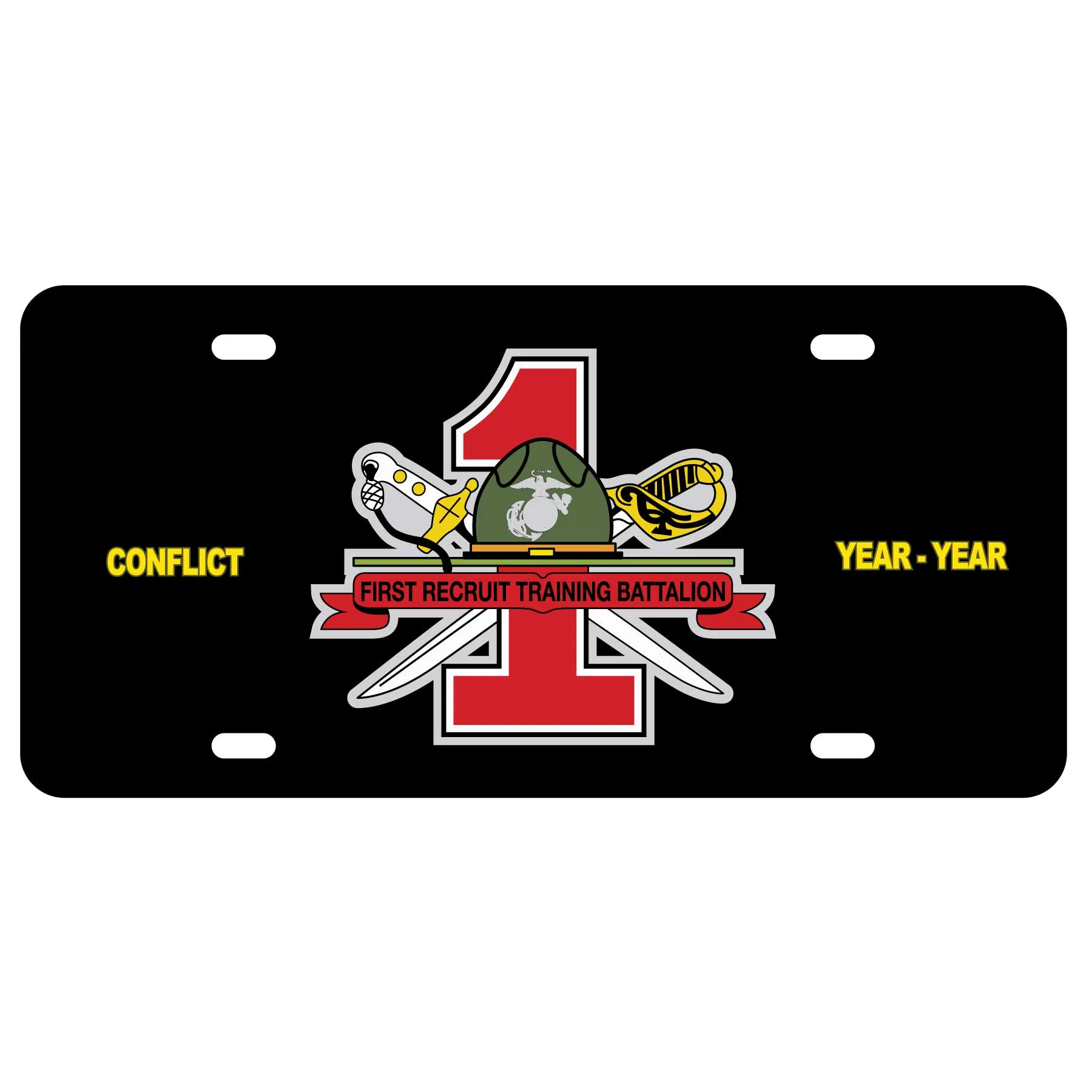 1st Recruit Training Battalion License Plate - Image 2