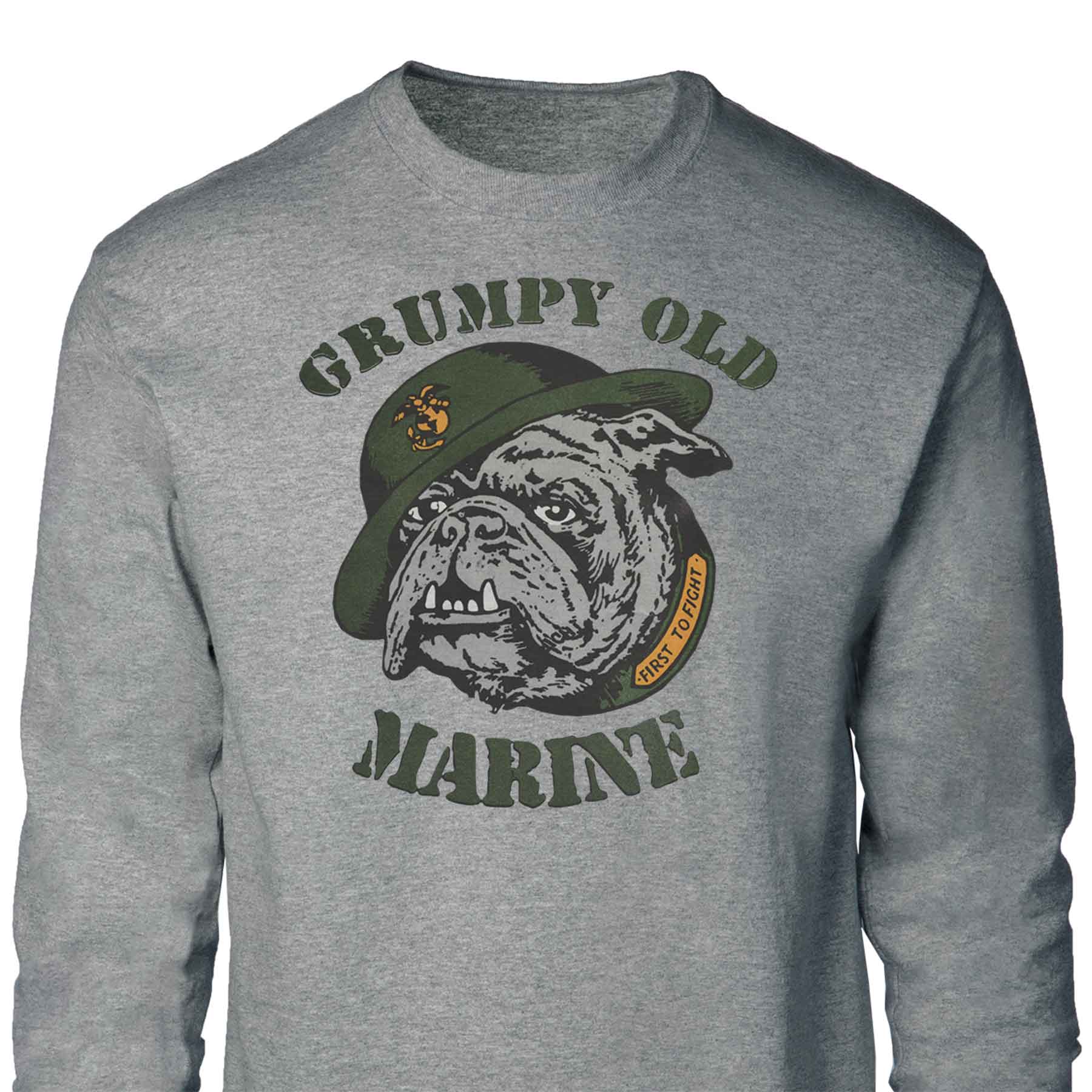 Grumpy Old Marine Long Sleeve - Image 2