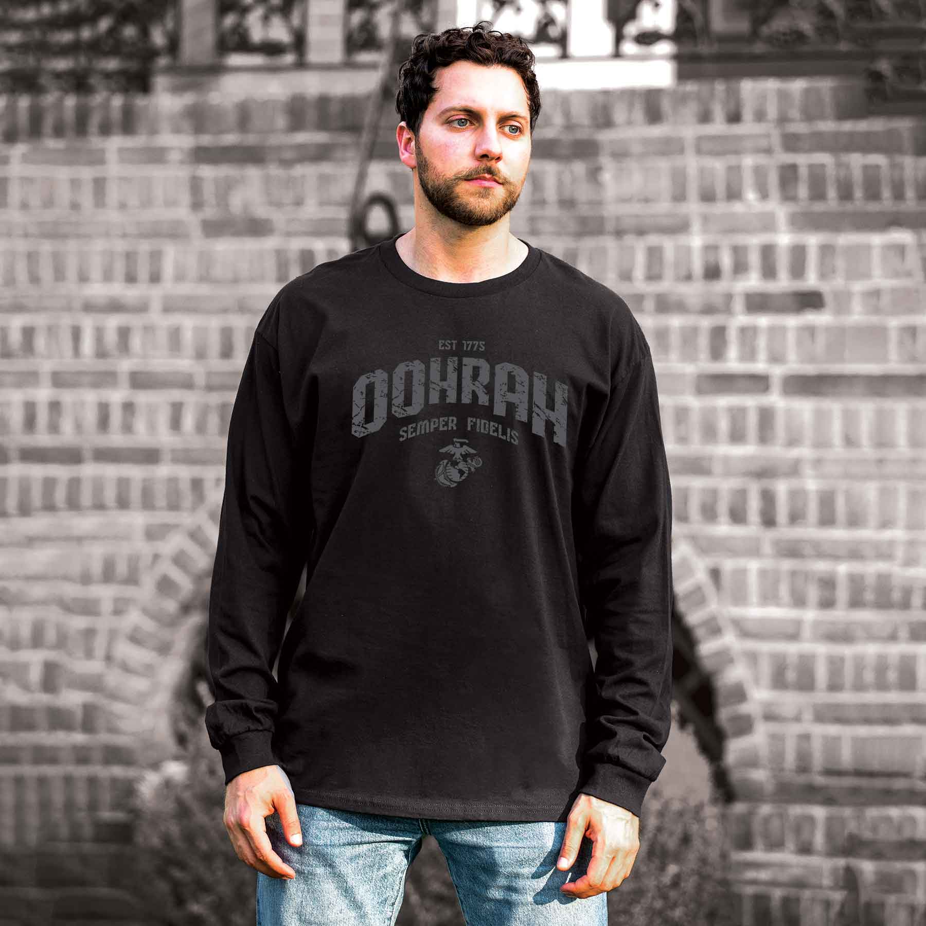 Est 1775 Oohrah Tonal Long Sleeve - Image 3