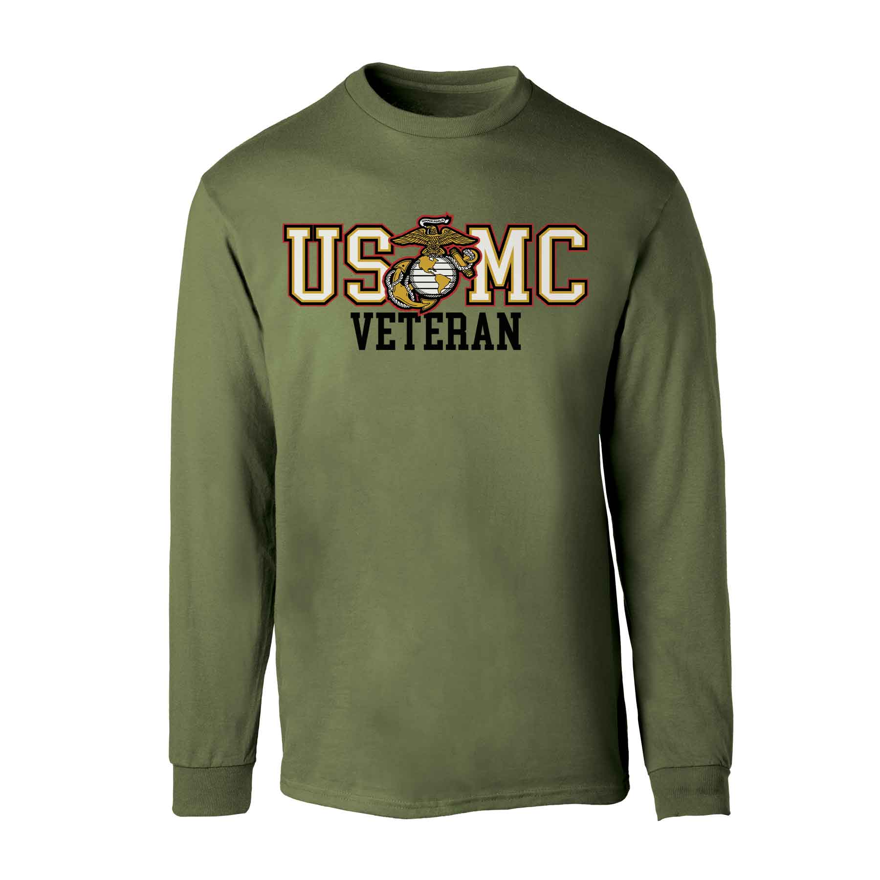 Bold USMC Veteran Long Sleeve