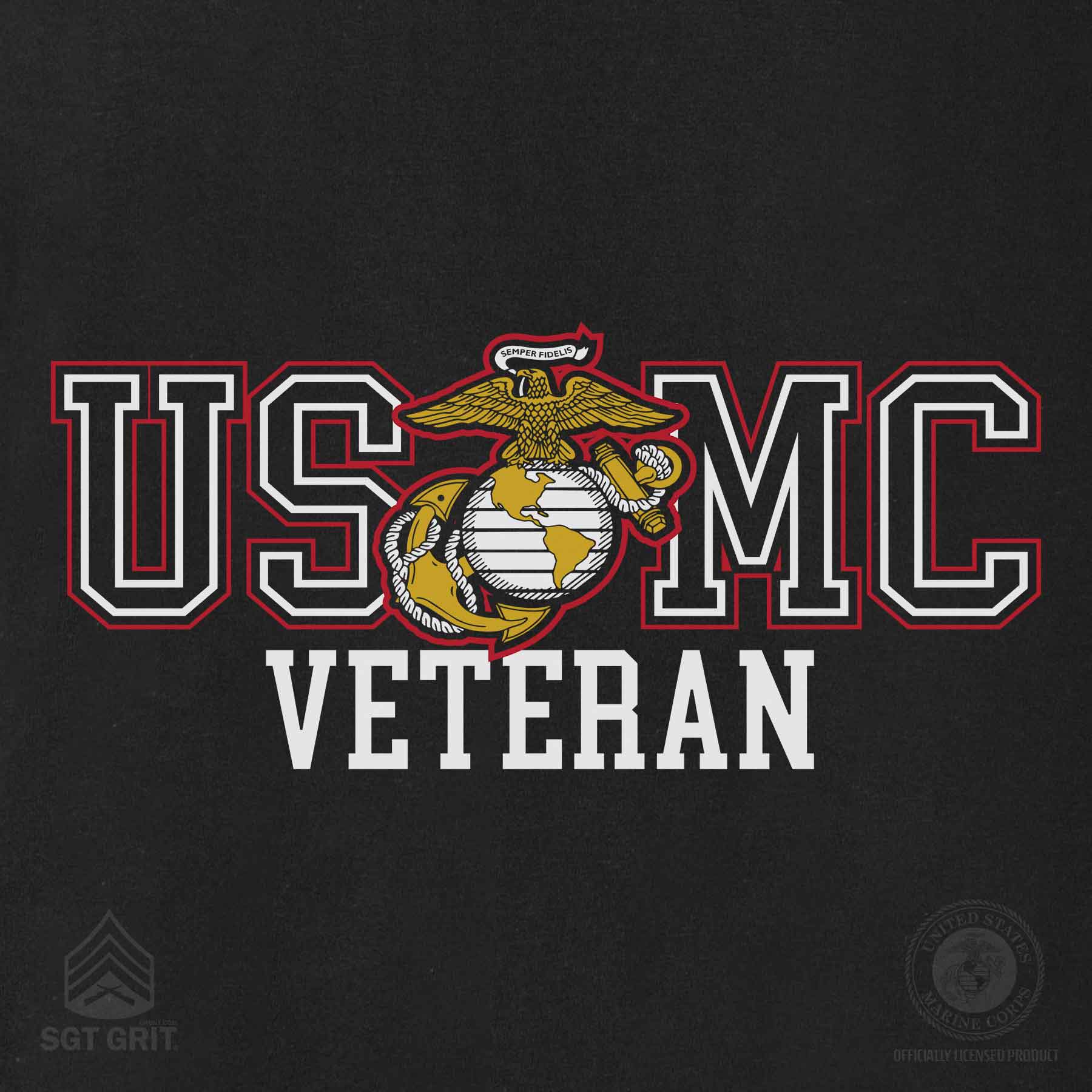 Bold USMC Veteran Long Sleeve - Image 7