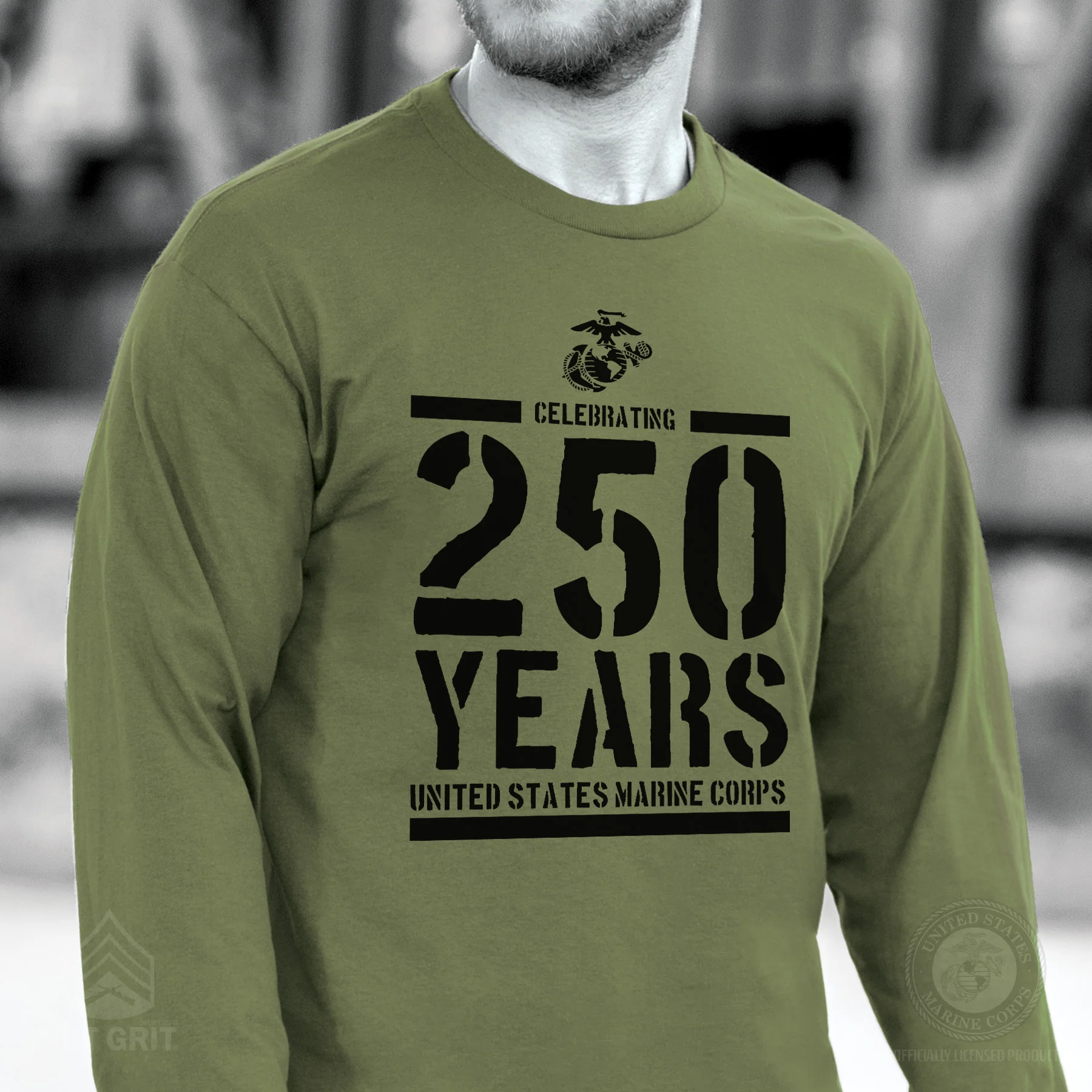 USMC Celebrating 250 Years Long Sleeve Shirt - Image 5