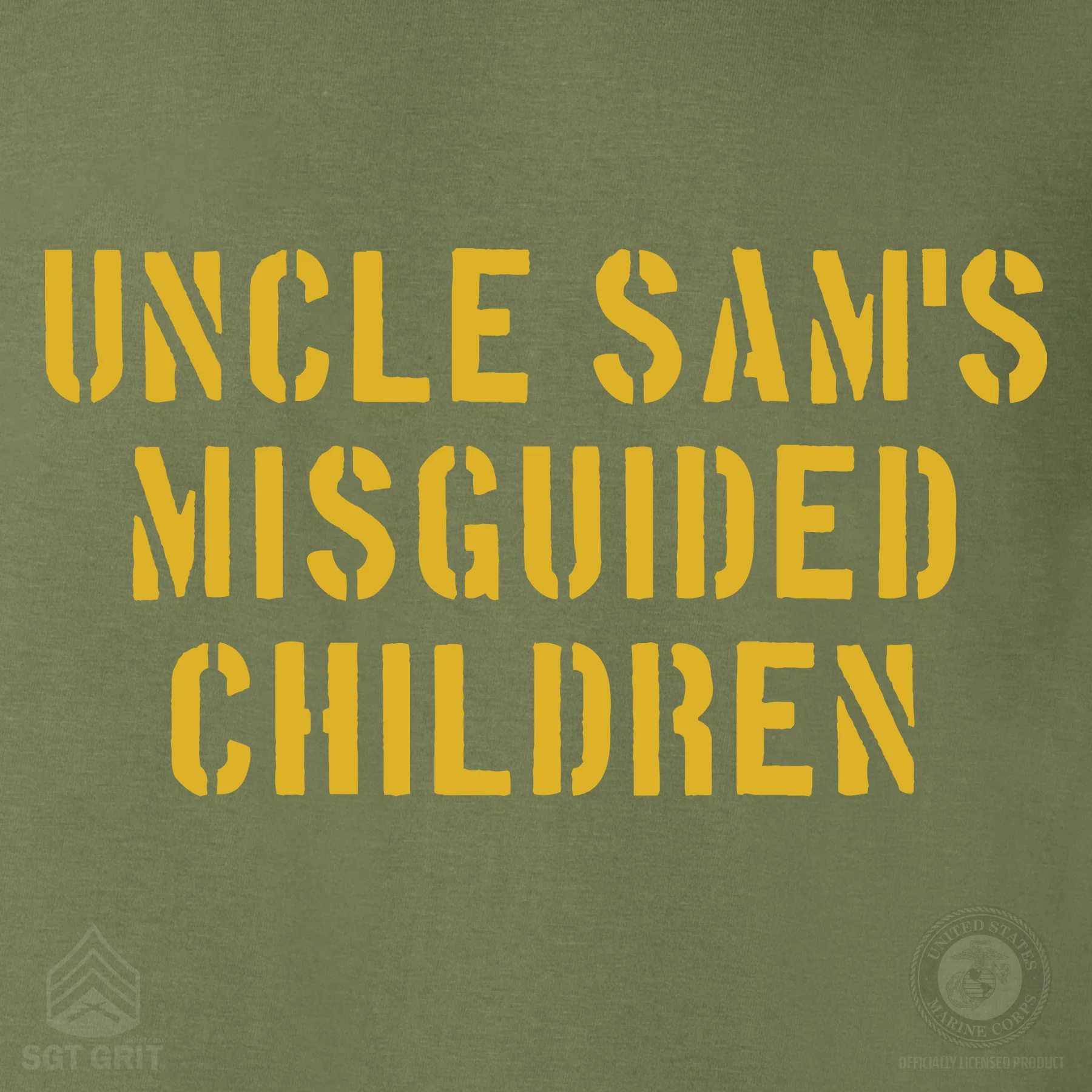 Uncle Sam's Misguided Children Stencil Long Sleeve Shirt - Image 3