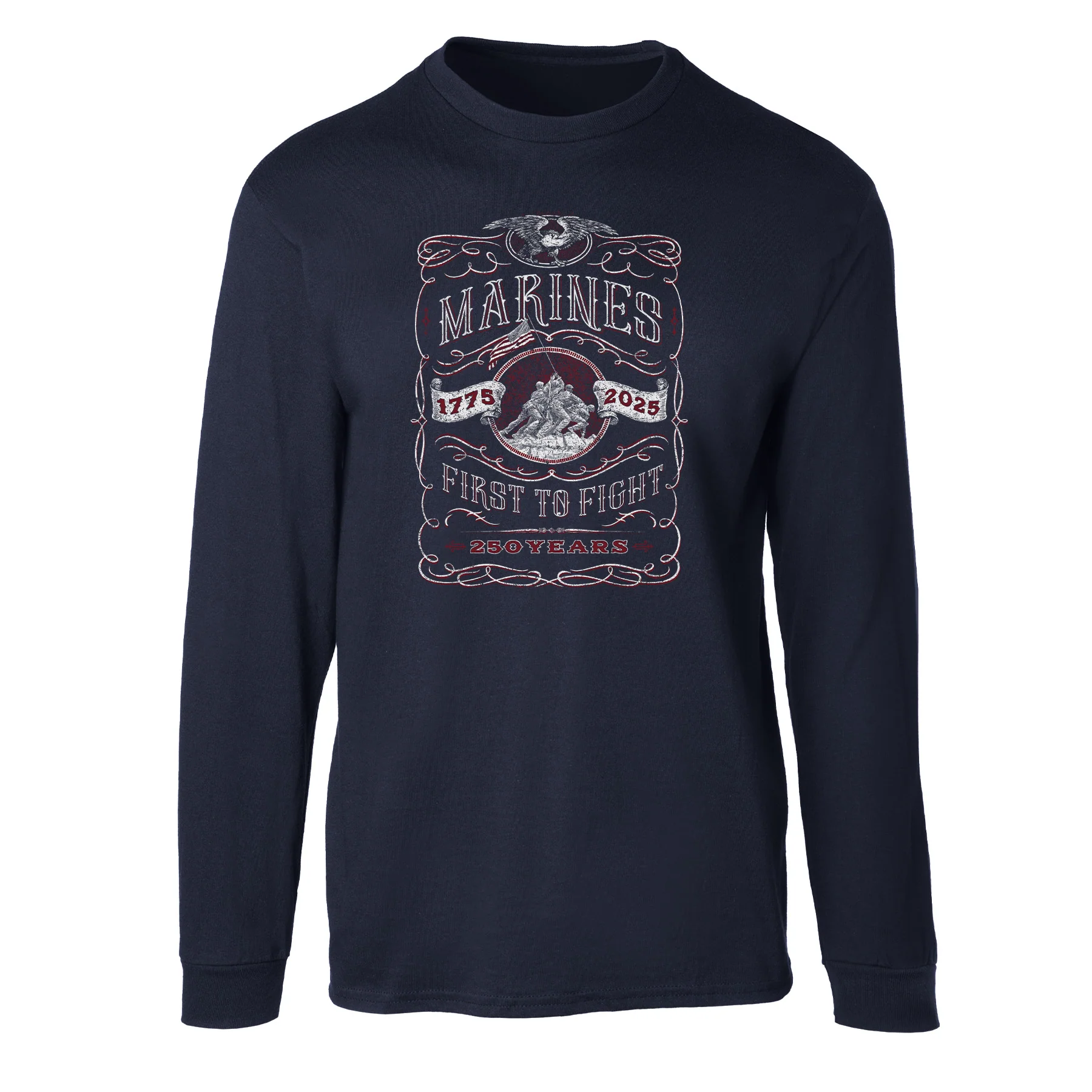 USMC 250 Years Iwo Jima Long Sleeve Shirt