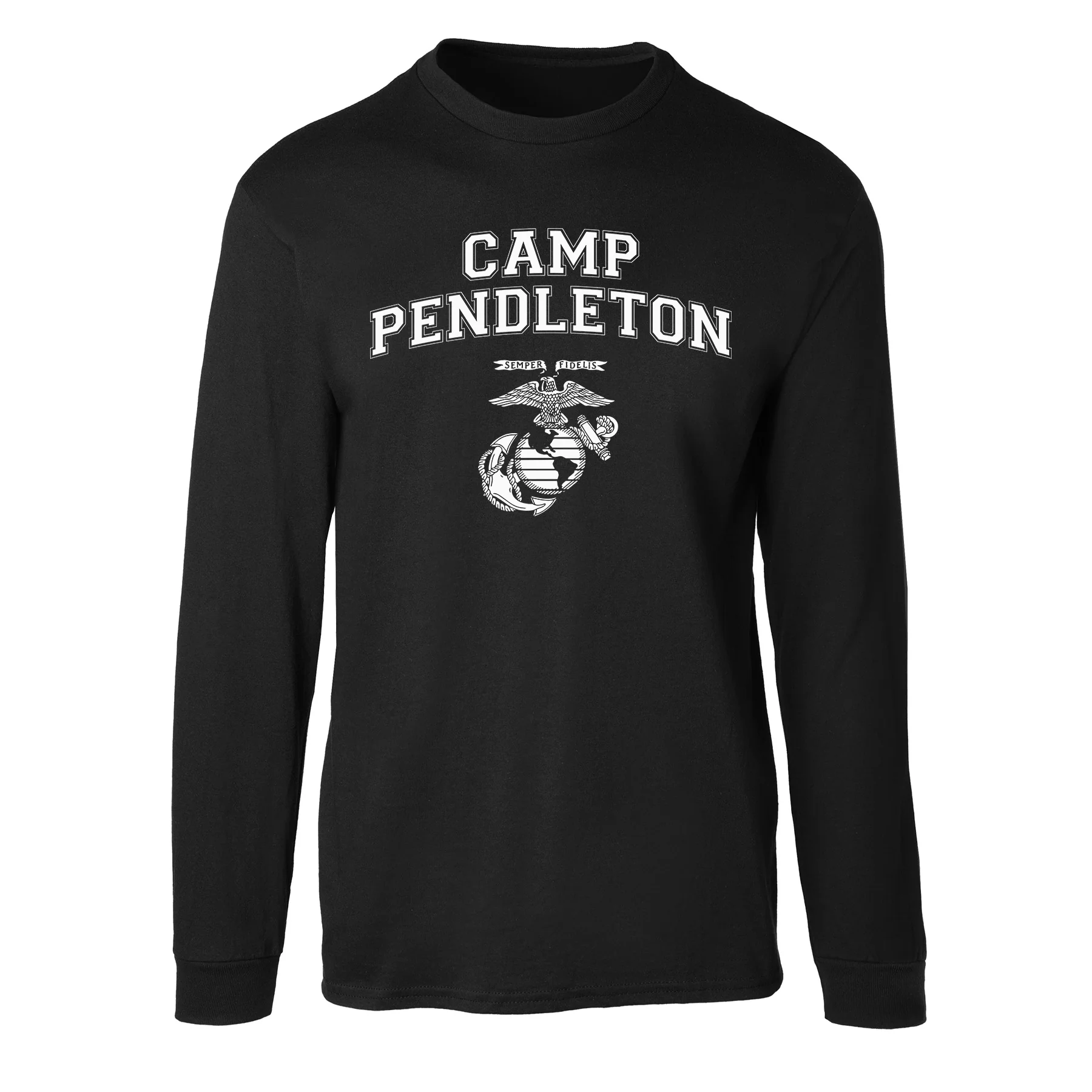 Marine Corps Base Collegiate EGA Long Sleeve T-Shirt