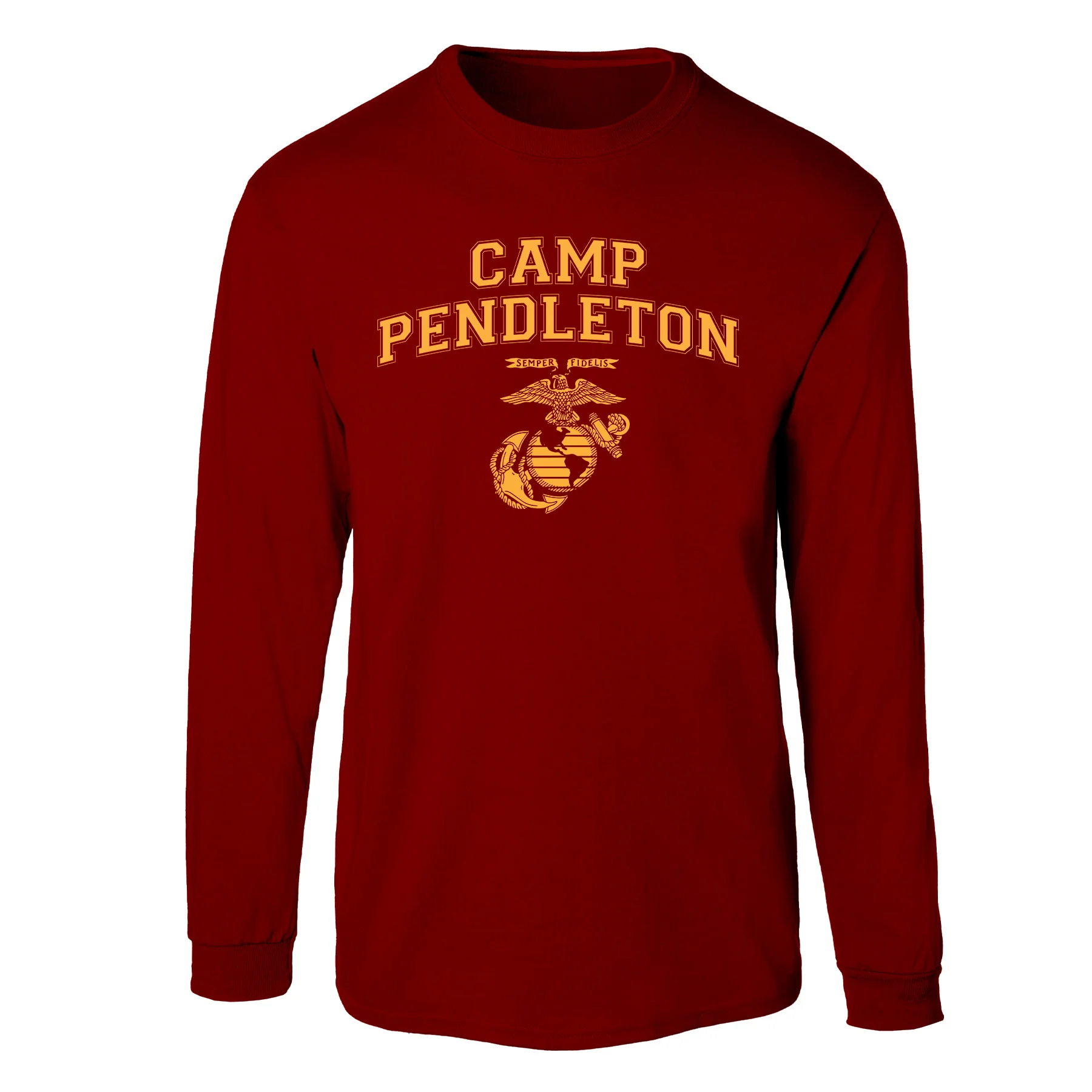 Marine Corps Base Collegiate EGA Long Sleeve T-Shirt - Image 10