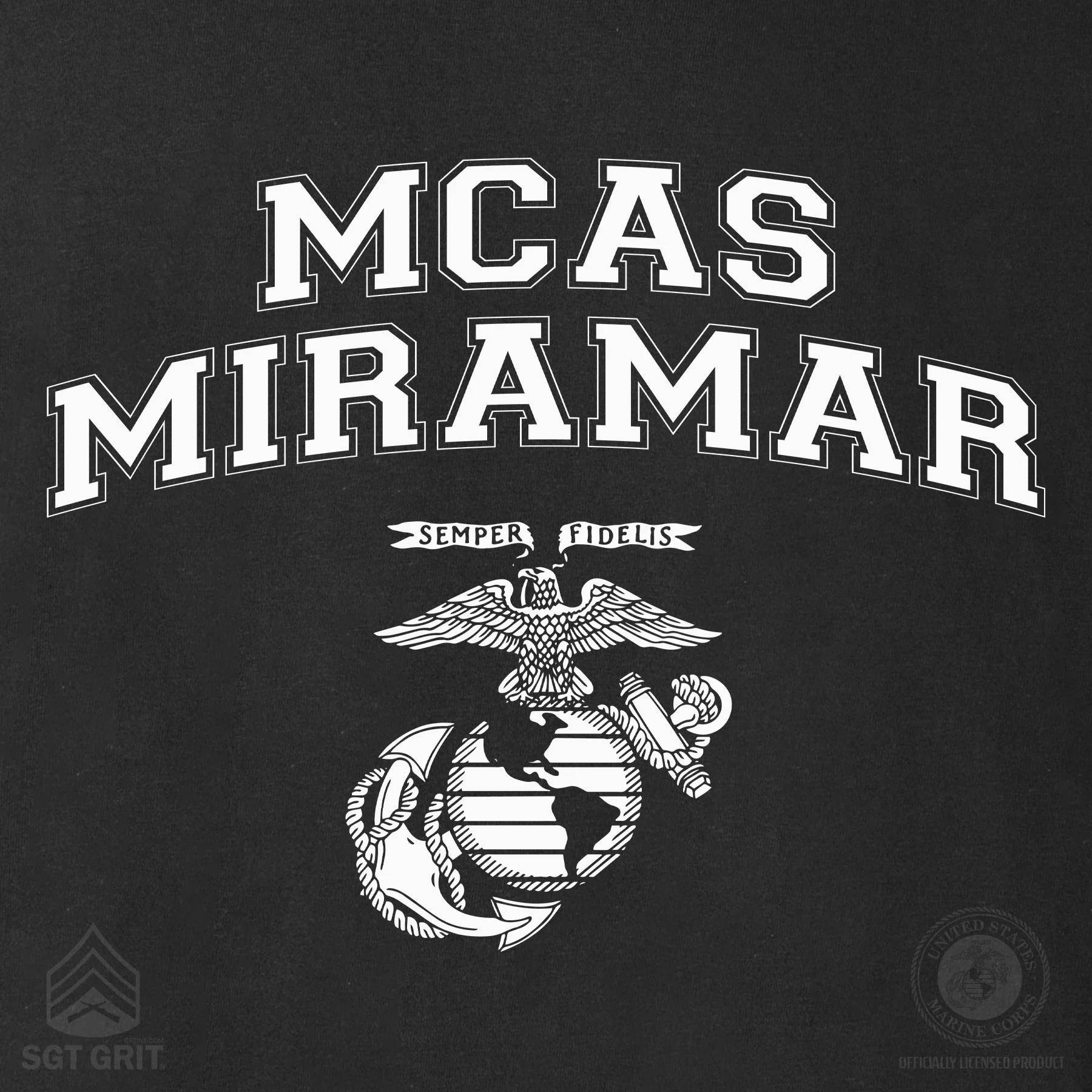 Marine Corps Base Collegiate EGA Long Sleeve T-Shirt - Image 31