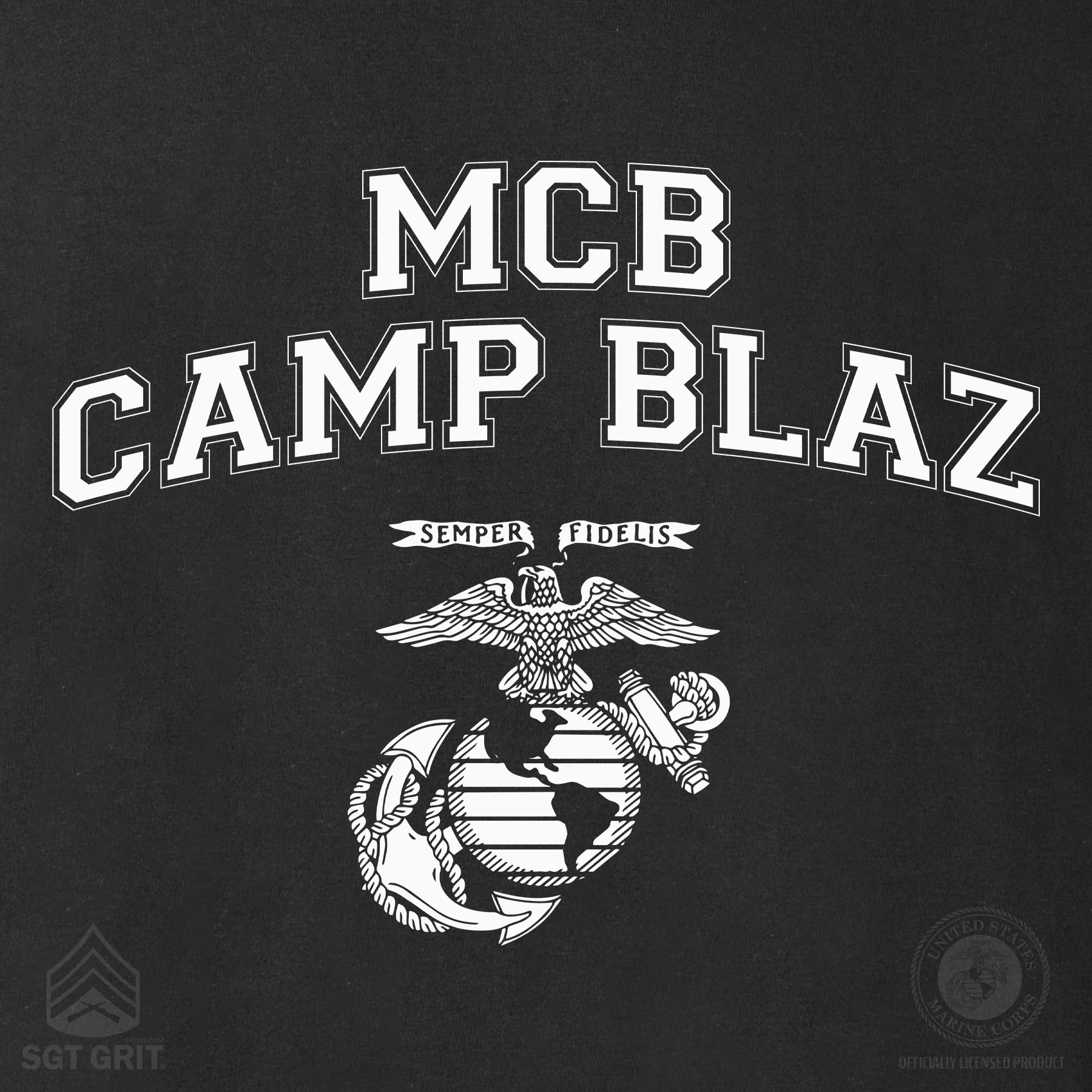 Marine Corps Base Collegiate EGA Long Sleeve T-Shirt - Image 36