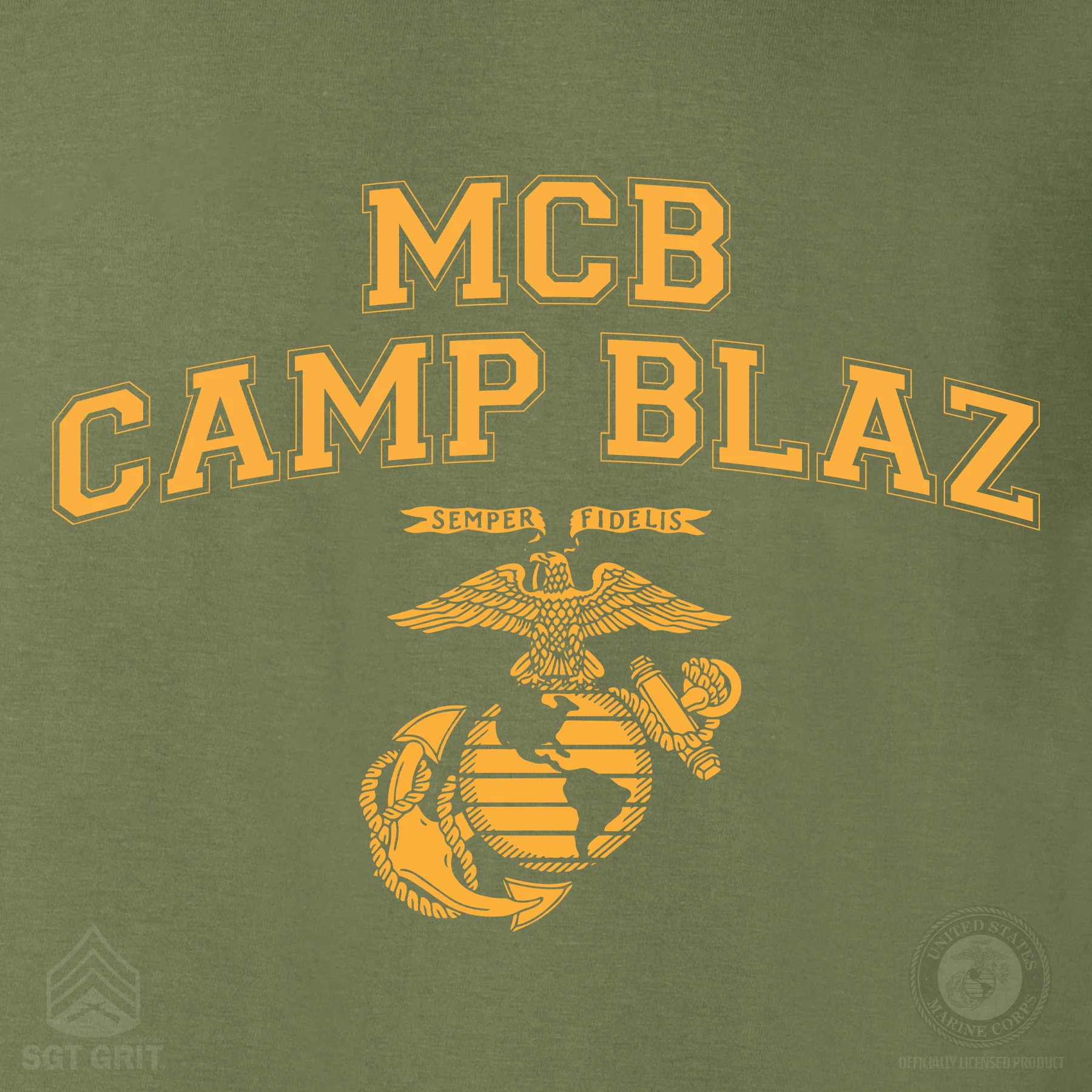 Marine Corps Base Collegiate EGA Long Sleeve T-Shirt - Image 40