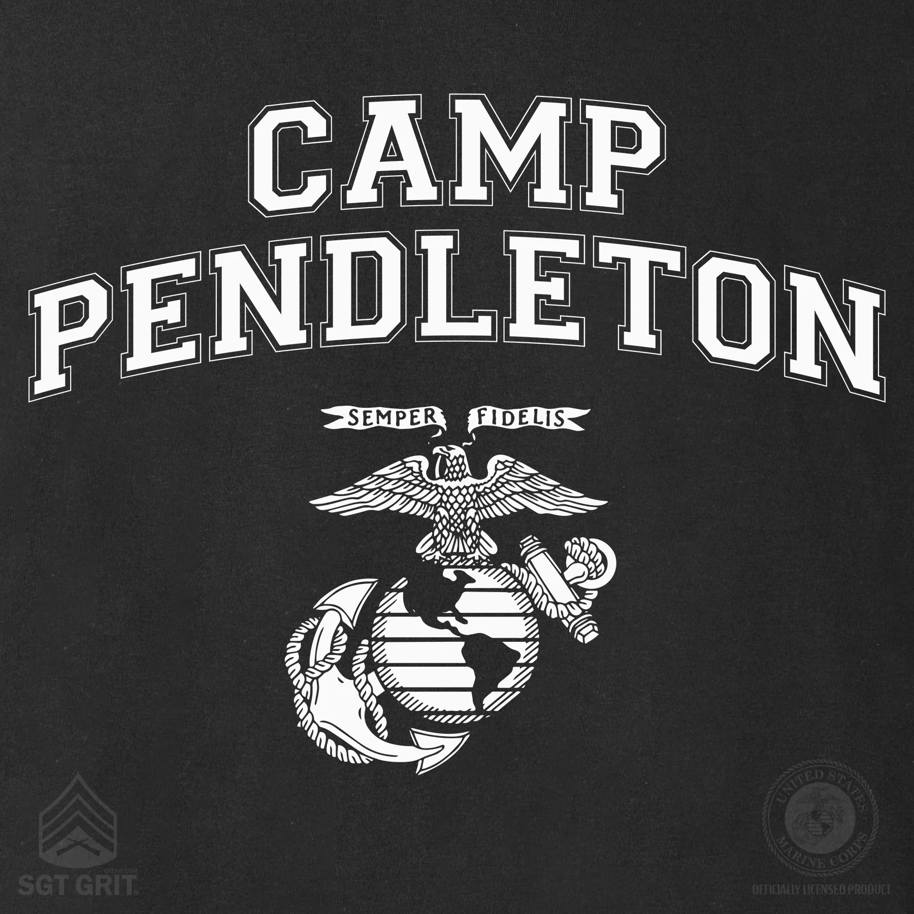 Marine Corps Base Collegiate EGA Long Sleeve T-Shirt - Image 47