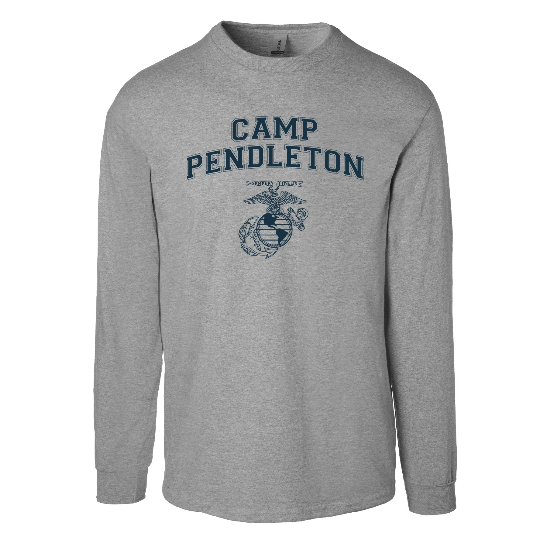 Marine Corps Base Collegiate EGA Long Sleeve T-Shirt - Image 5