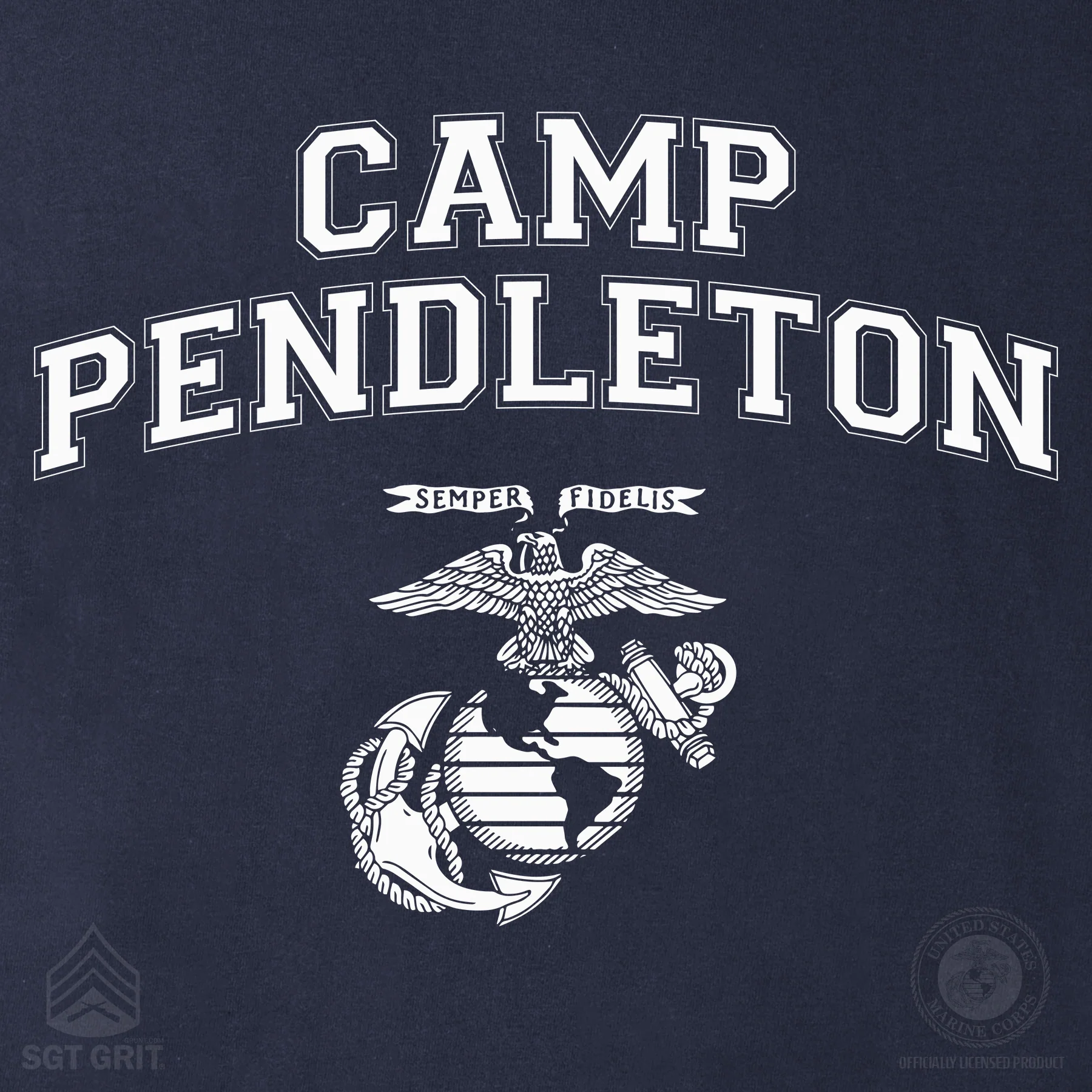 Marine Corps Base Collegiate EGA Long Sleeve T-Shirt - Image 50