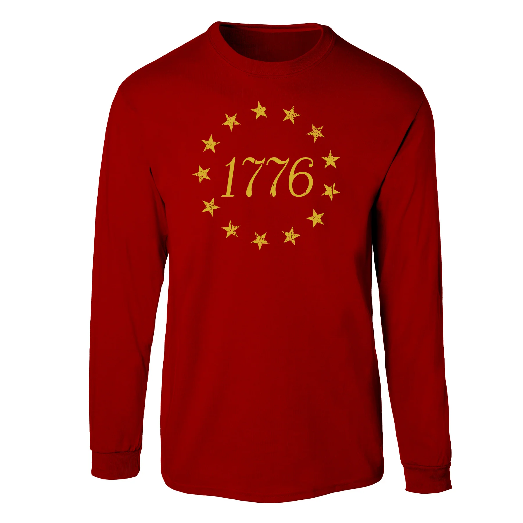 1776 Betsy Ross Flag Long Sleeve T-Shirt - Image 6