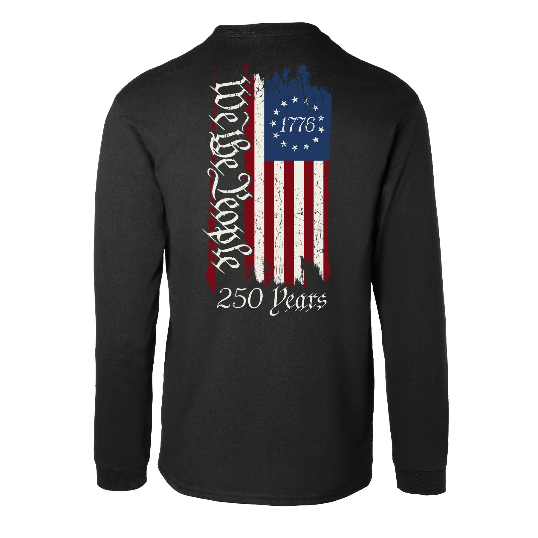 250 Years We The People Flag Long Sleeve T-Shirt - Image 4