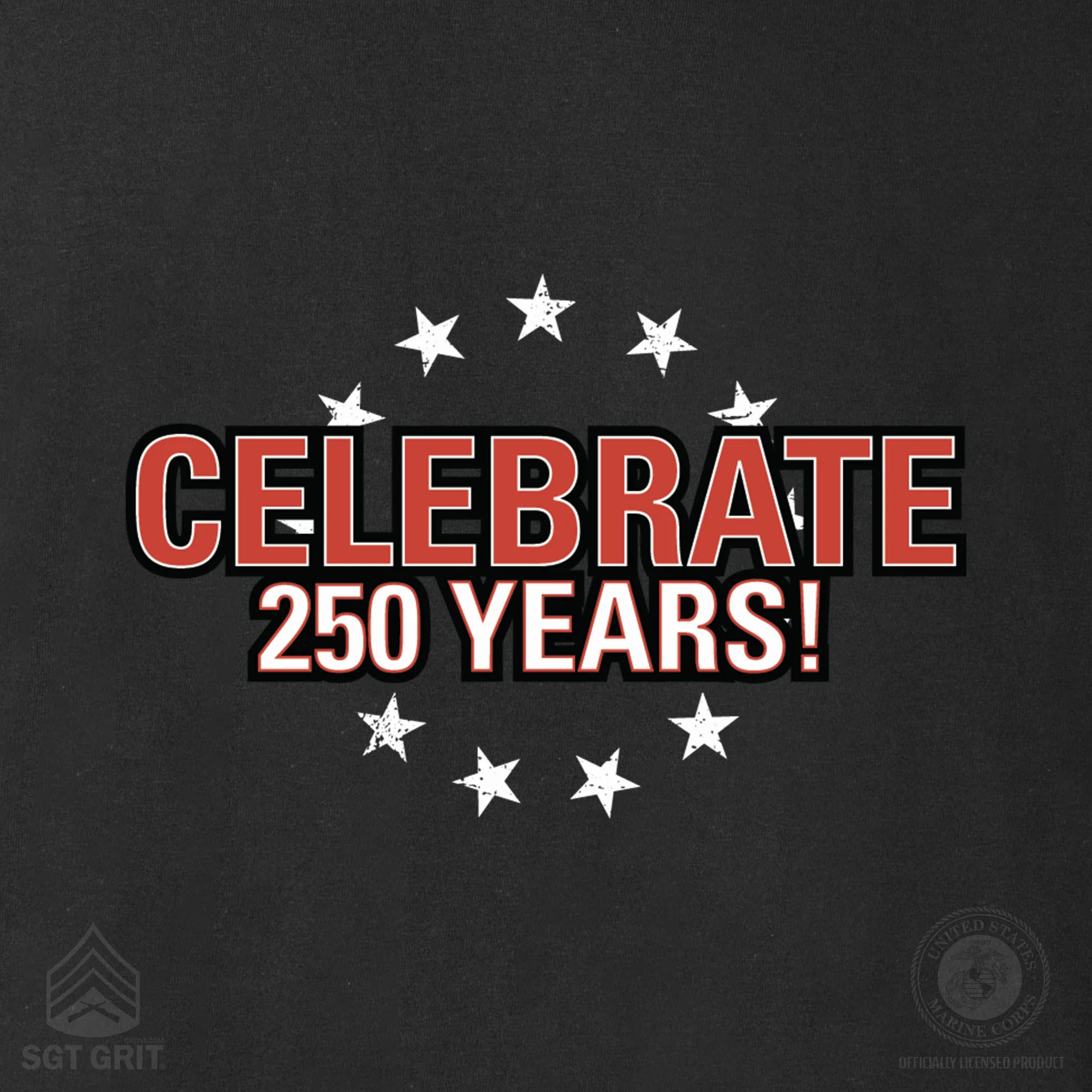 I Want You to Celebrate 250 Years Long Sleeve T-Shirt - Back Design - Image 4