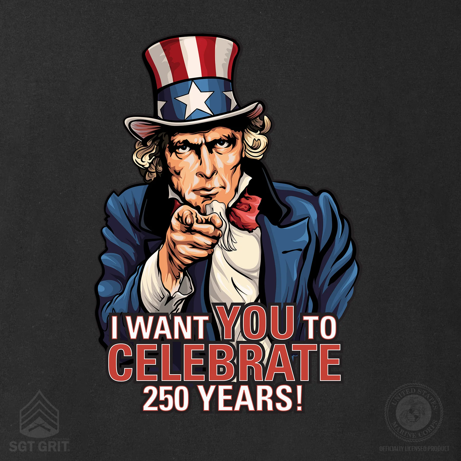 I Want You to Celebrate 250 Years Long Sleeve T-Shirt - Image 6