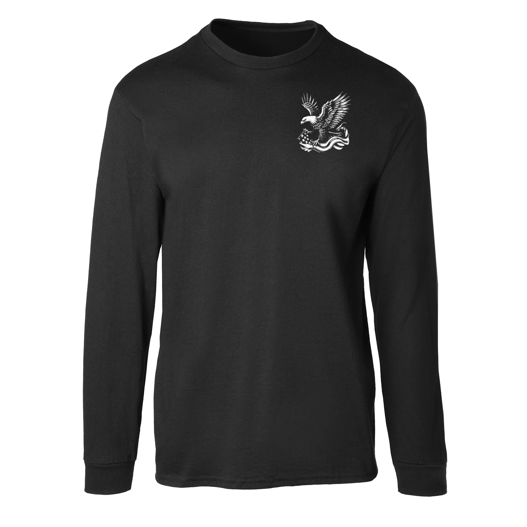 We The People 250 Years Eagle Long Sleeve T-Shirt- Back Design - Image 8