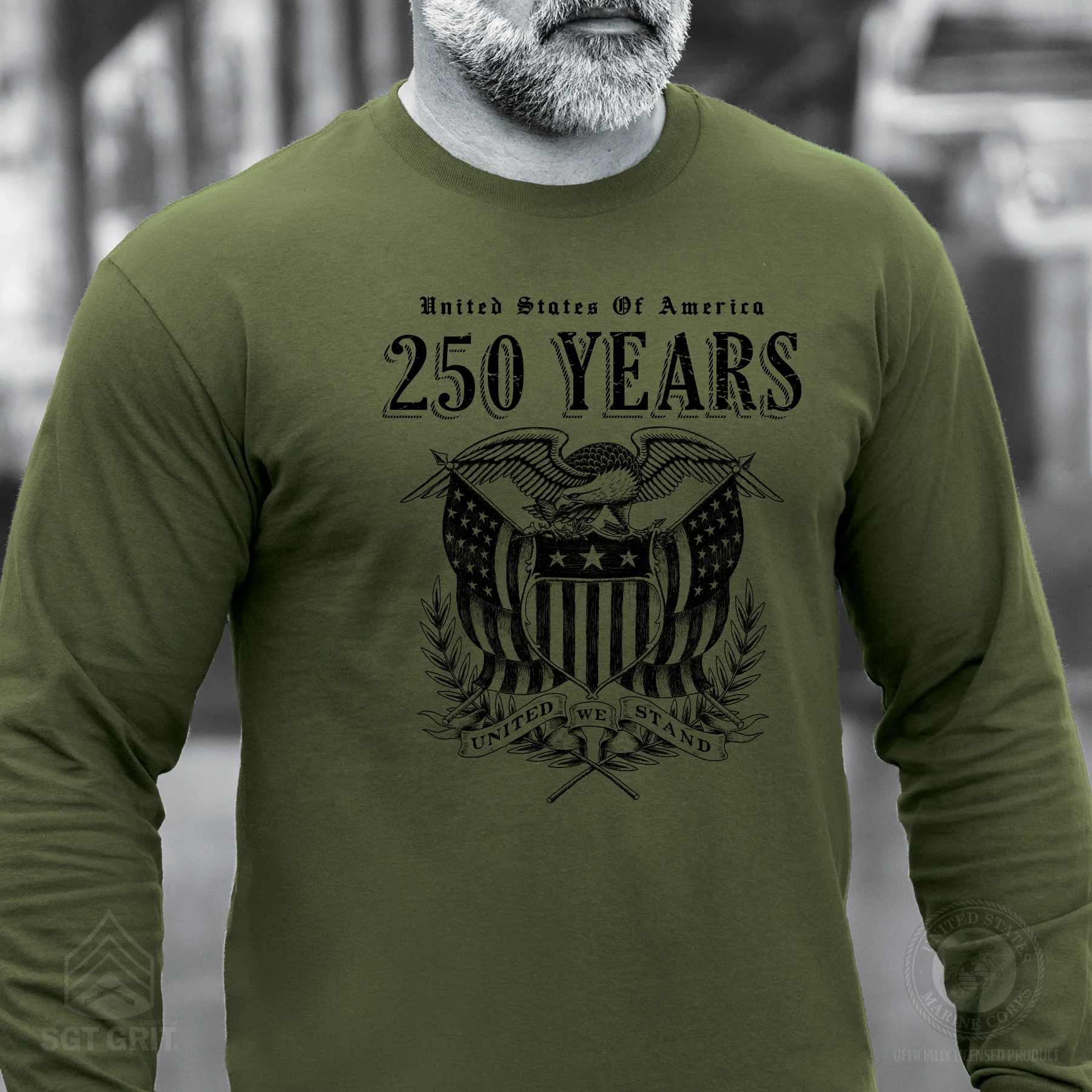 250 Years United We Stand Long Sleeve T-Shirt - Image 2