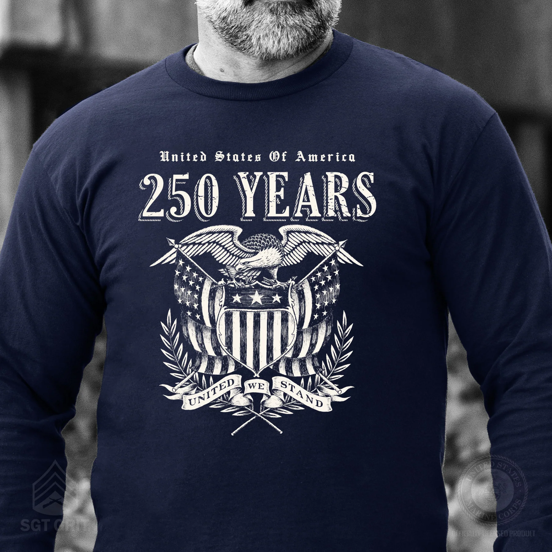 250 Years United We Stand Long Sleeve T-Shirt - Image 7