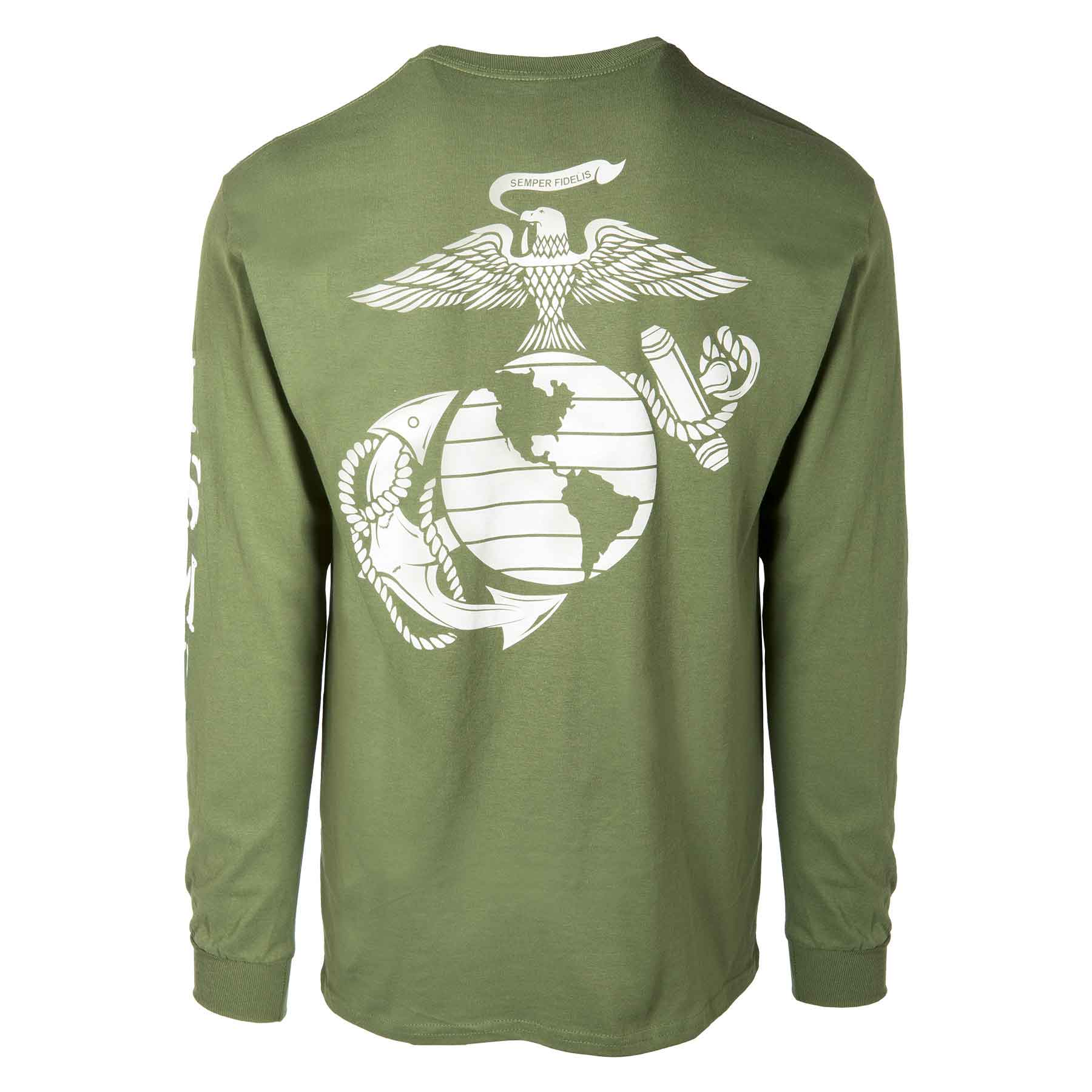 USMC OD Long Sleeve T-shirt - Image 5