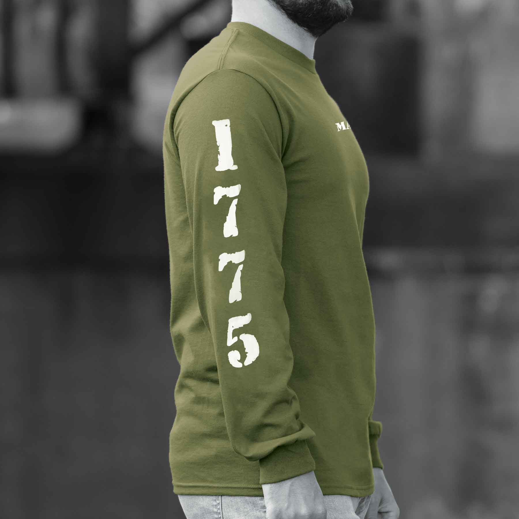 USMC OD Long Sleeve T-shirt - Image 6