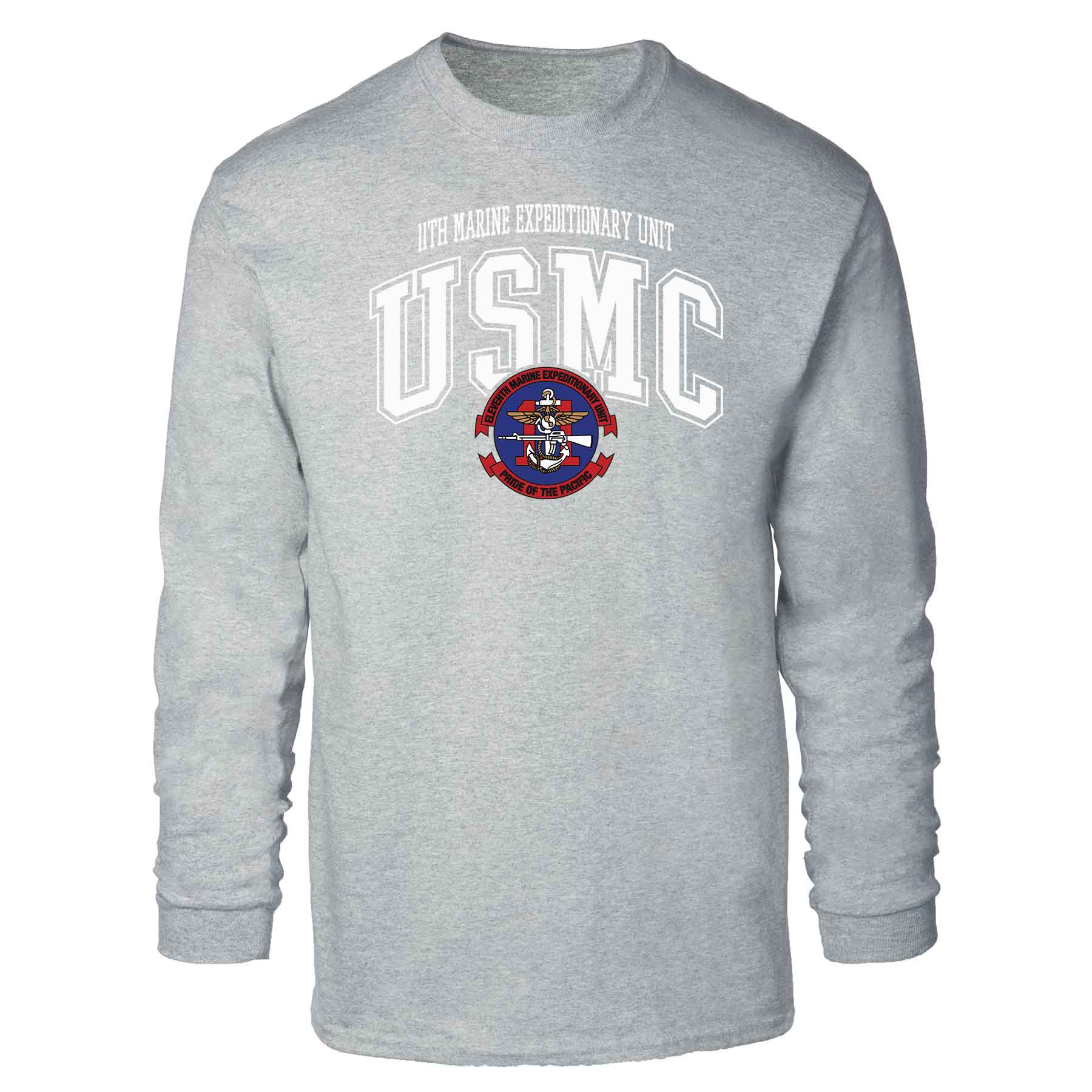 11th MEU Pride Of The Pacific Arched Long Sleeve T-shirt - Image 2