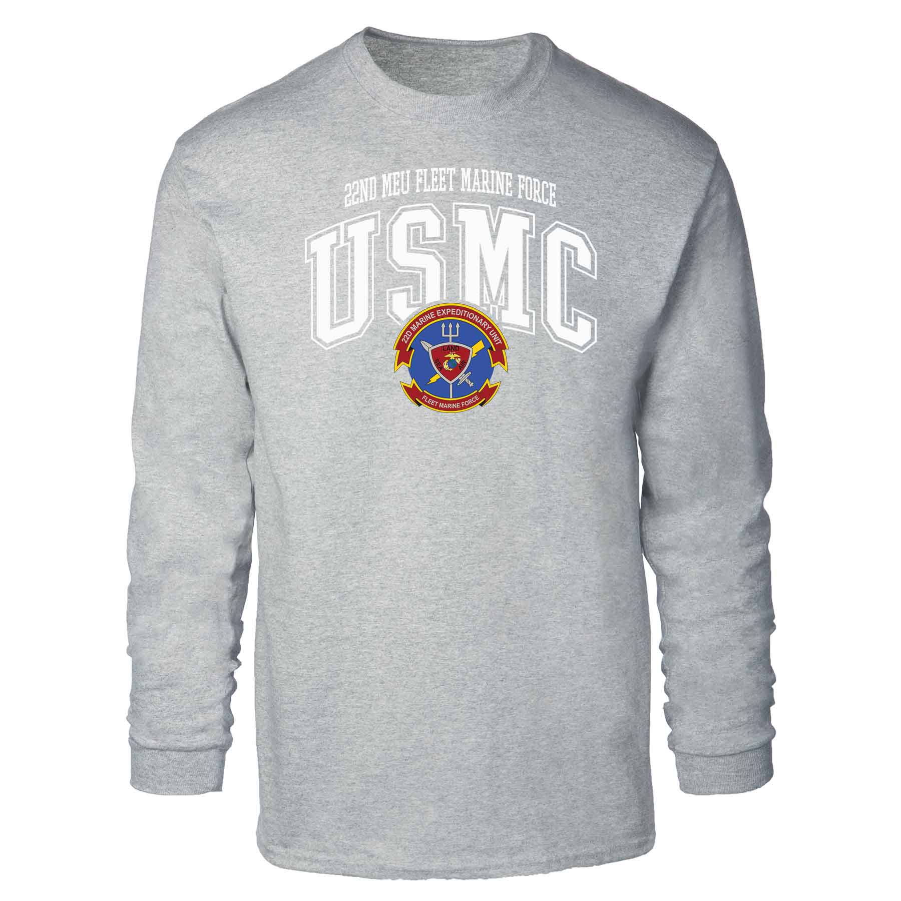 22nd MEU Fleet Marine Force Arched Long Sleeve T-shirt - Image 2