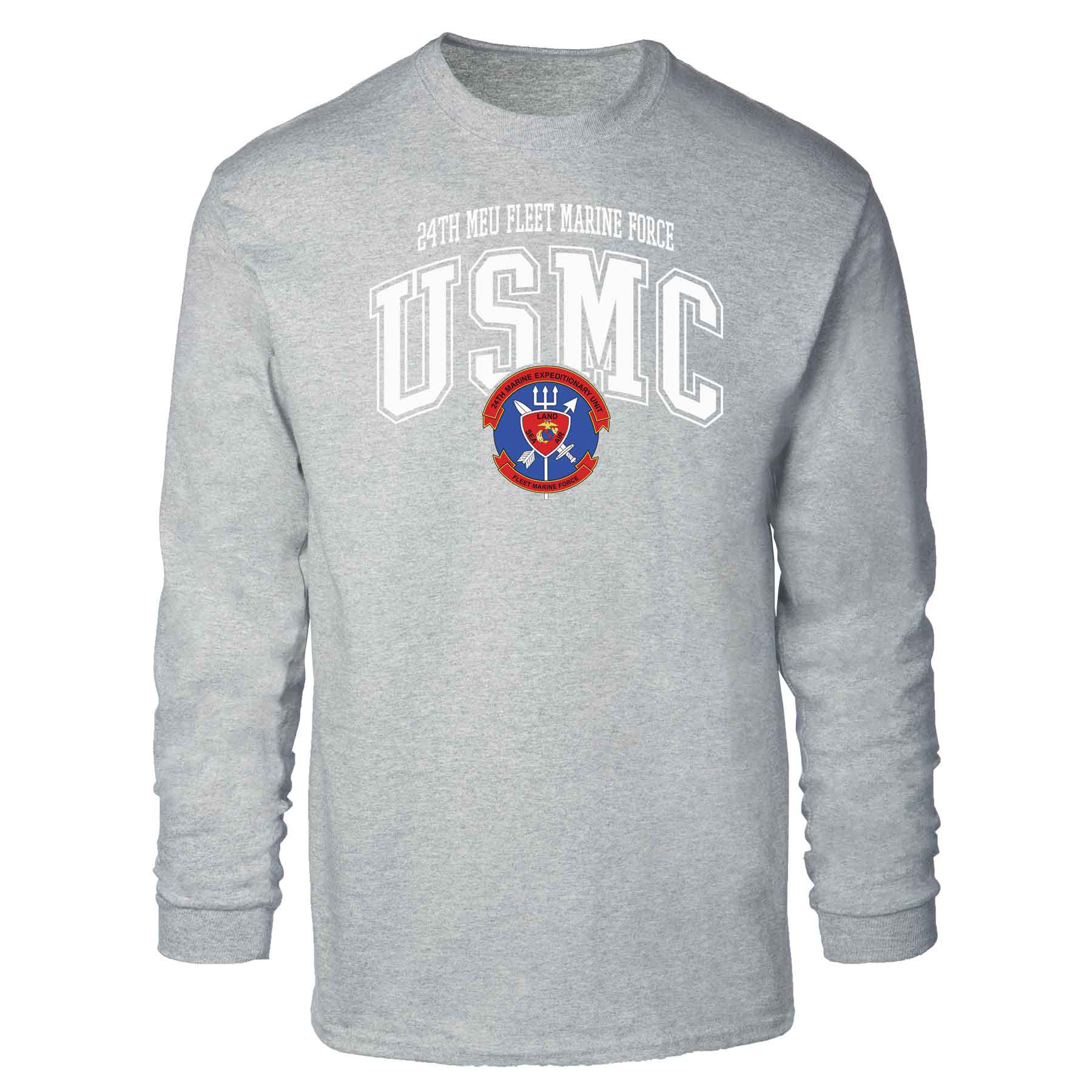 24th MEU Fleet Marine Force Arched Long Sleeve T-shirt - Image 2