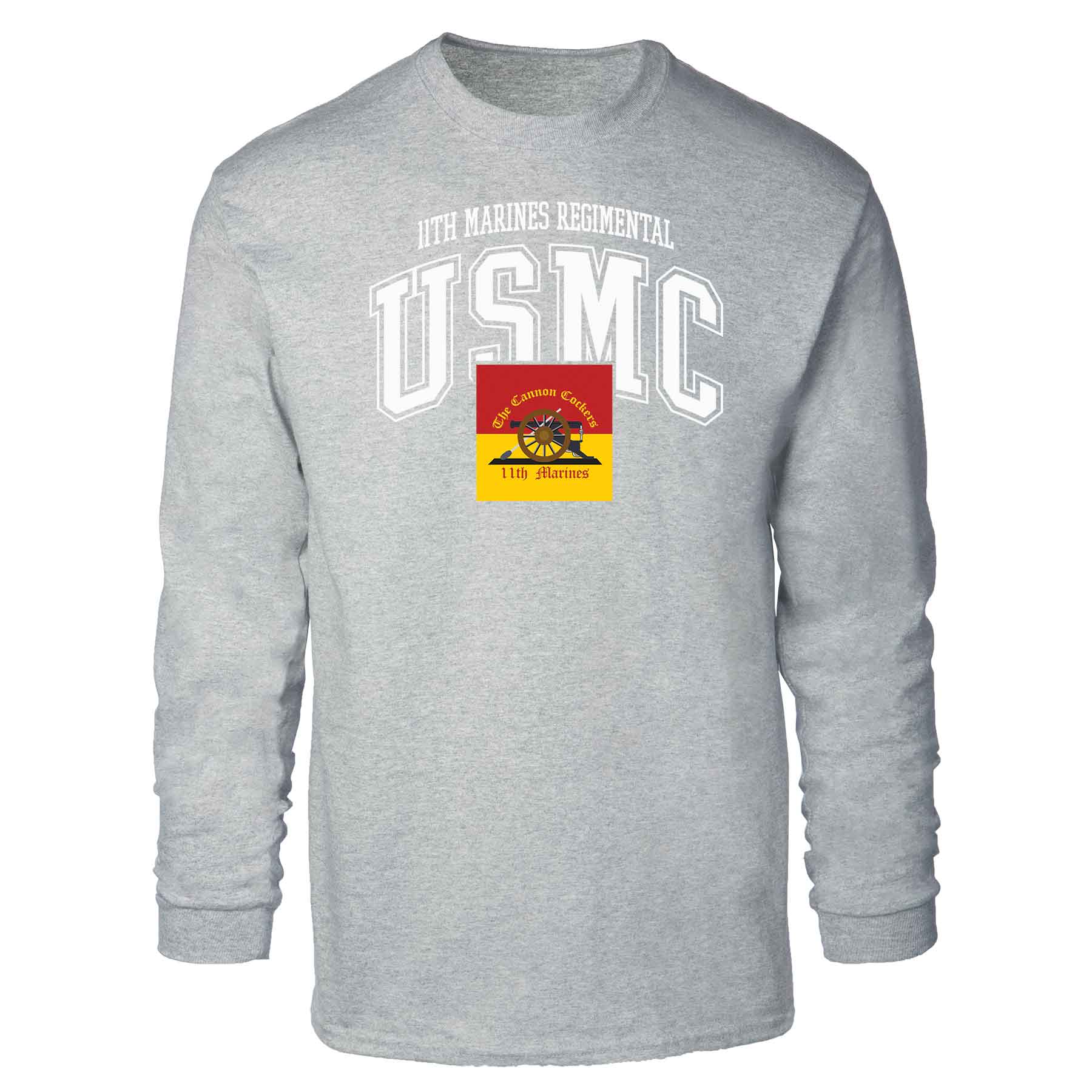 11th Marines Regimental Arched Long Sleeve T-shirt - Image 2
