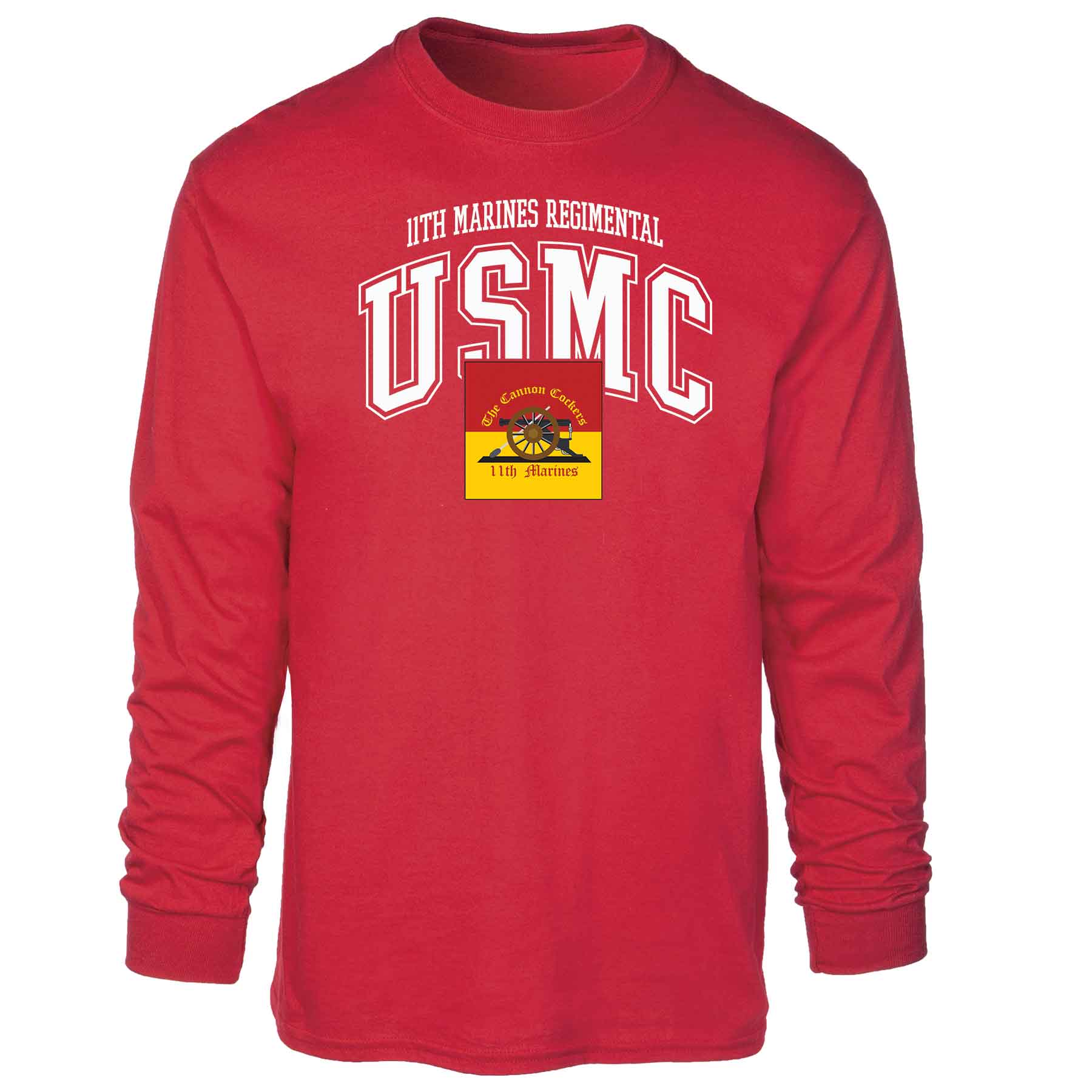 11th Marines Regimental Arched Long Sleeve T-shirt - Image 5