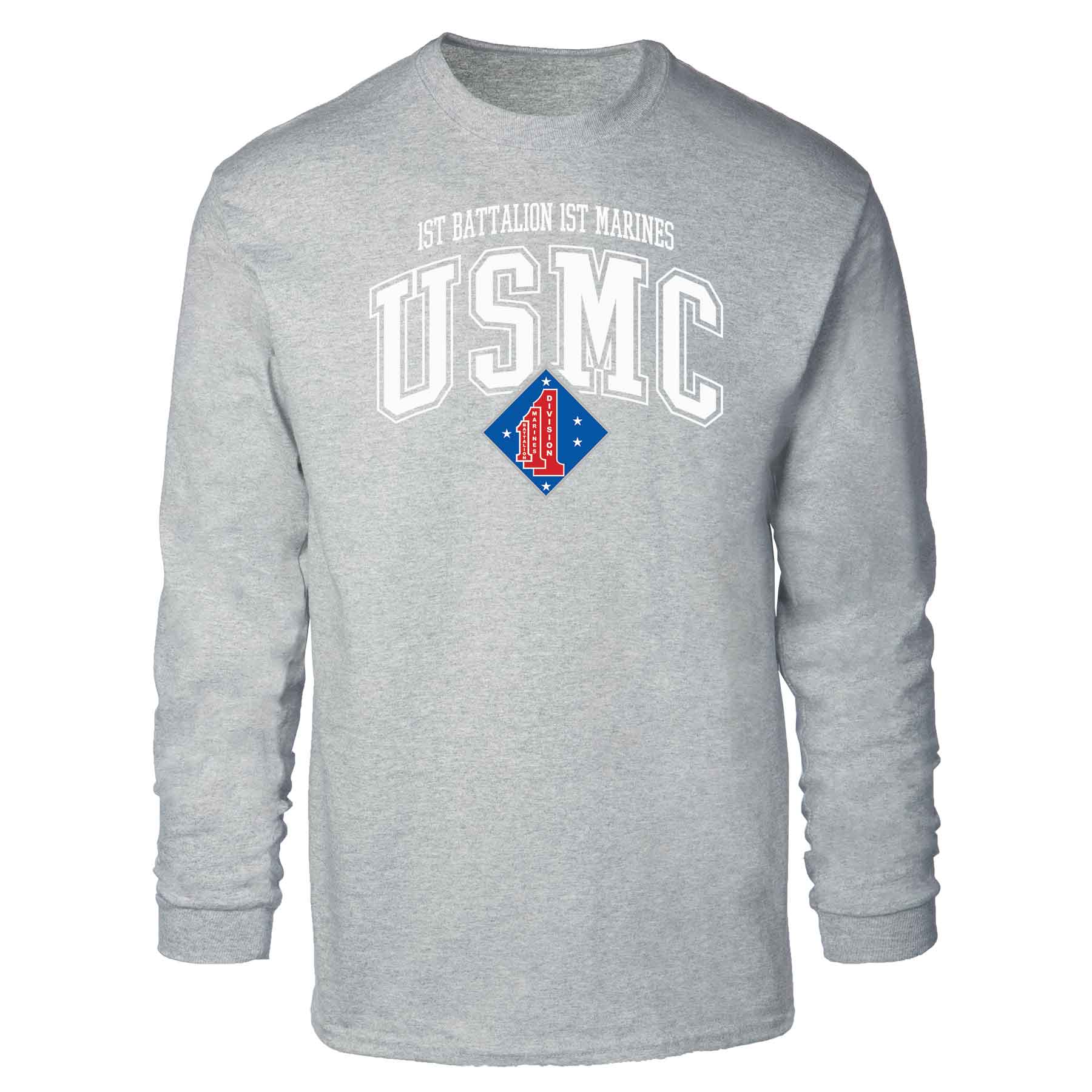 1st Battalion 1st Marines Arched Long Sleeve T-shirt - Image 2