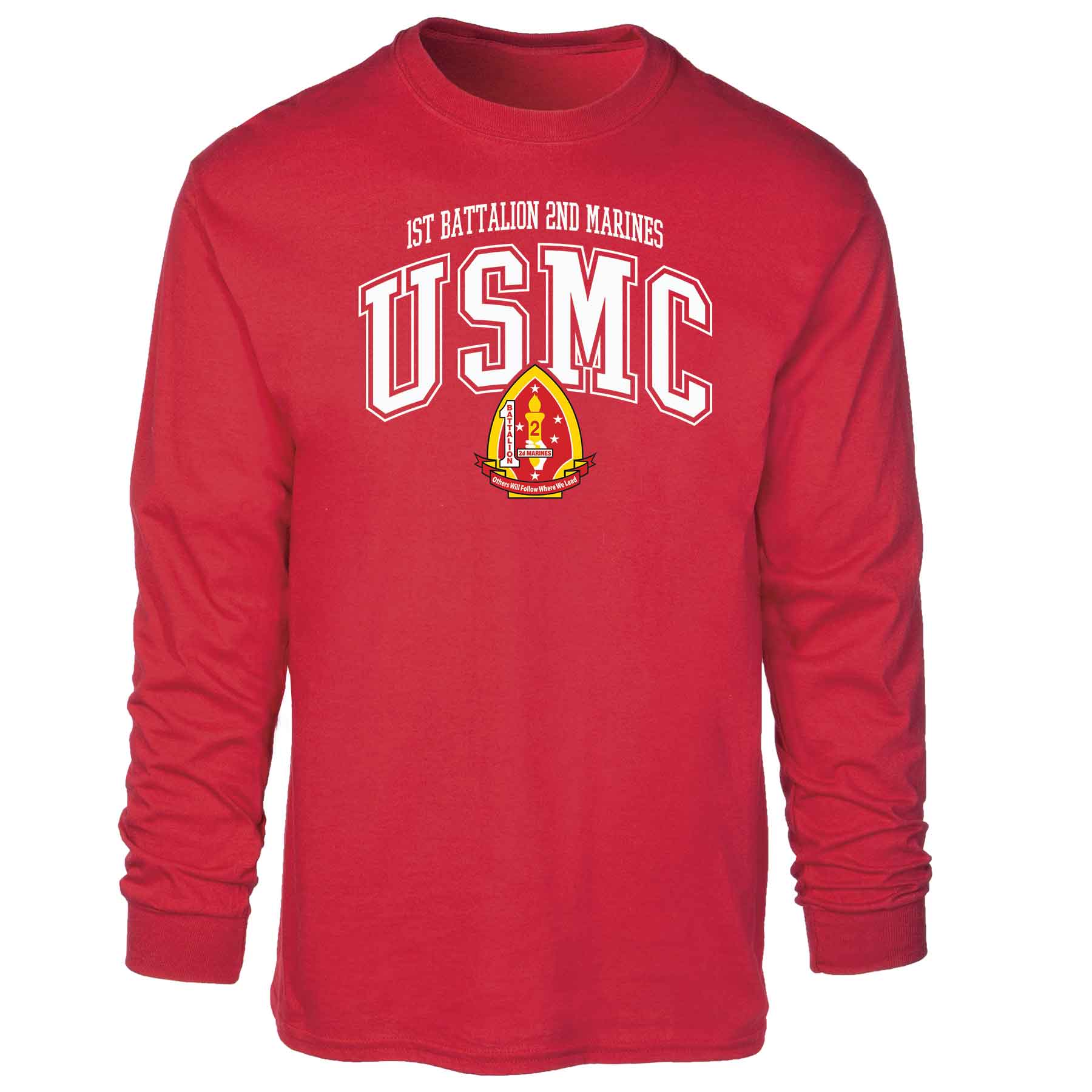 1st Battalion 2nd Marines Arched Long Sleeve T-shirt - Image 5