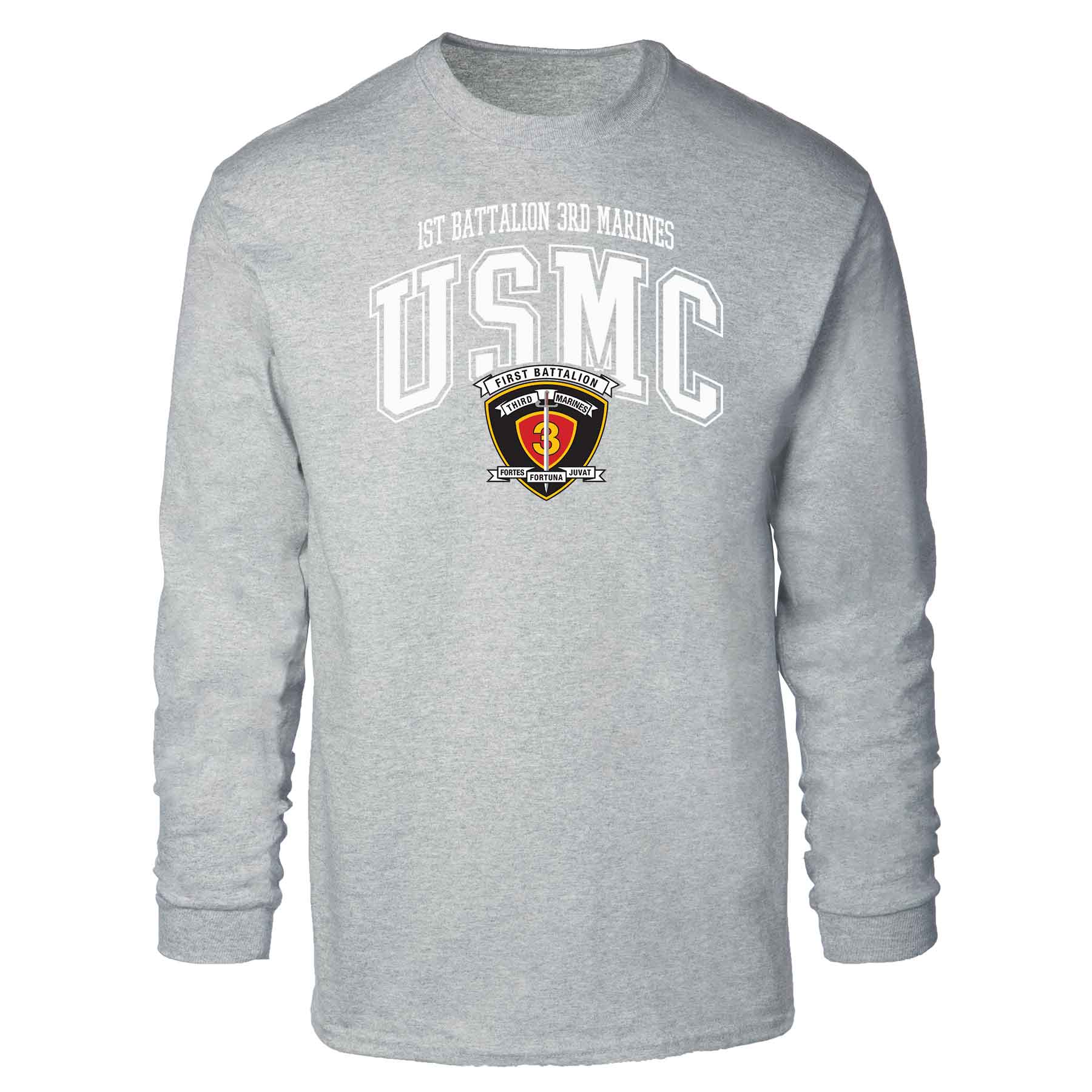 1st Battalion 3rd Marines Arched Long Sleeve T-shirt - Image 2